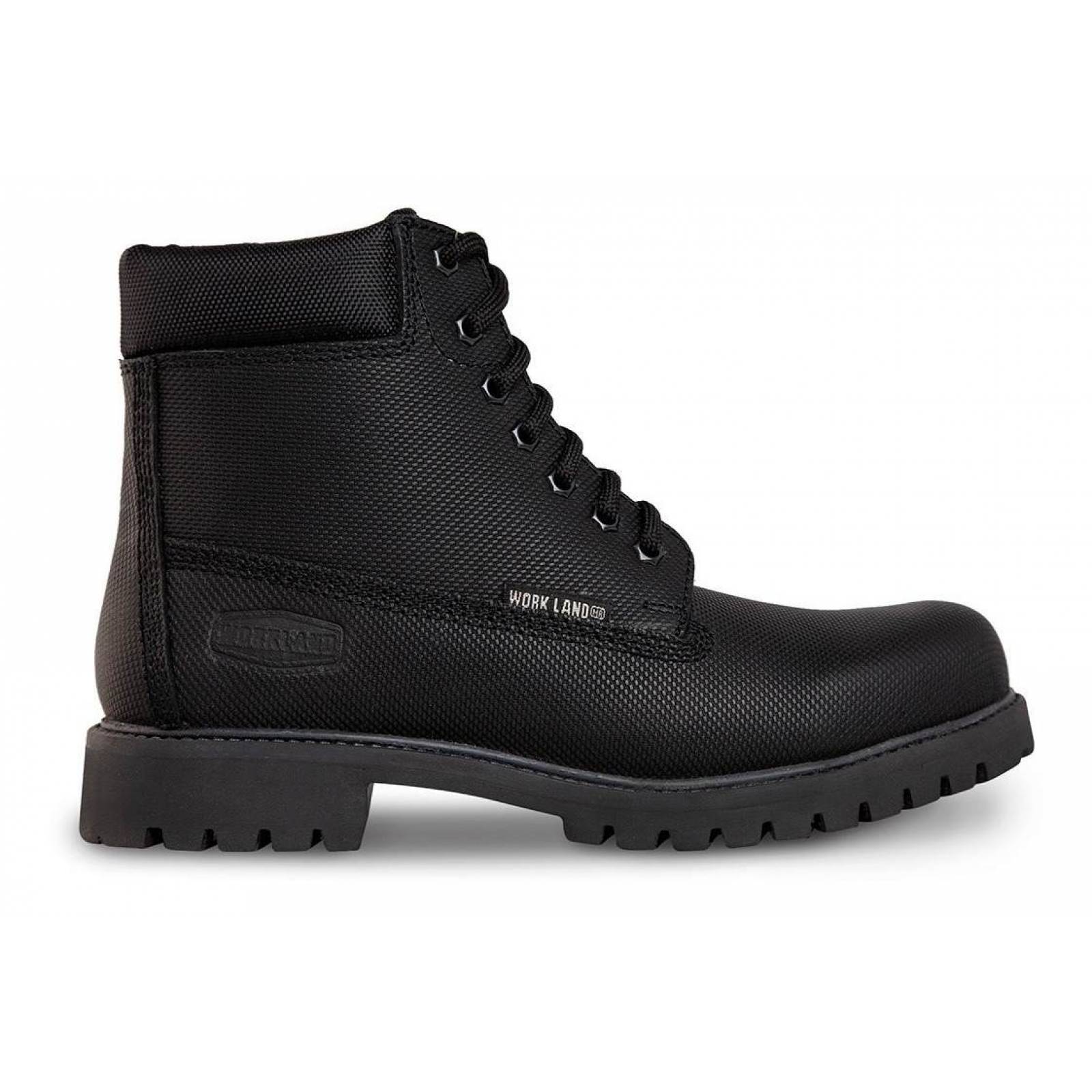 Bota hombre casual Vestir botin PRO WORK 77611 Lona Negro – Workland