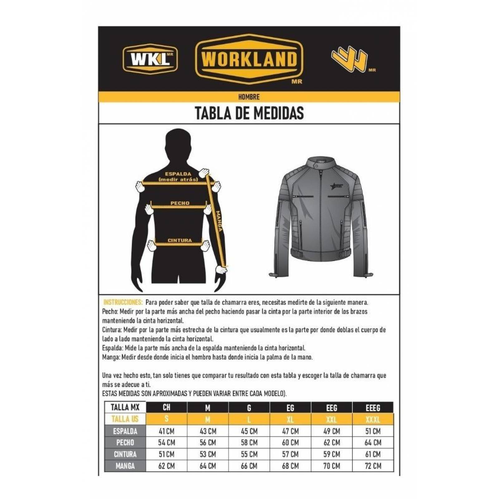 Chamarra De Piel Hombre Workland 1975 T 