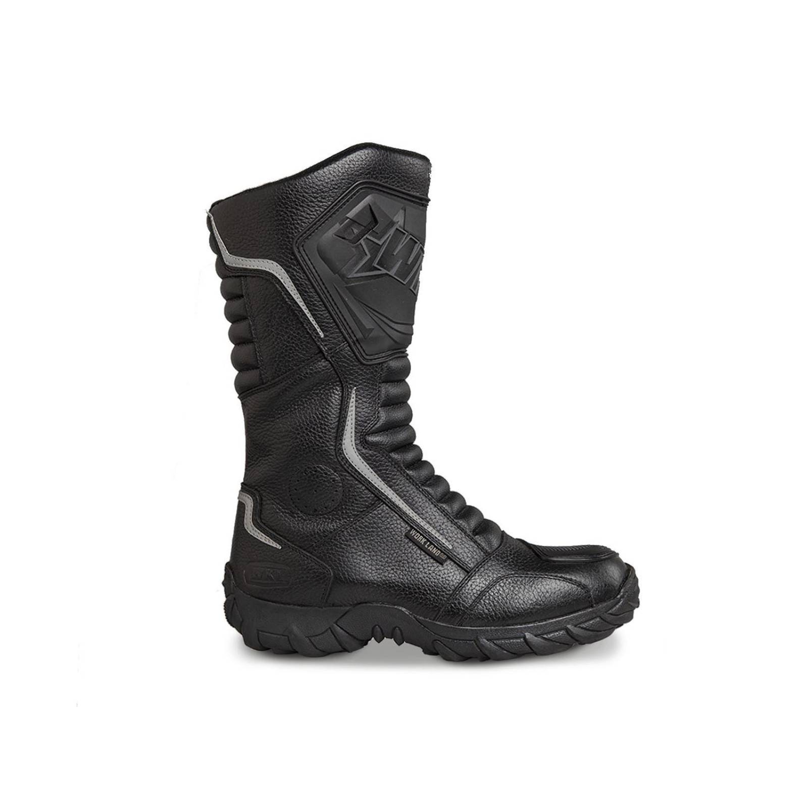 Botas Hombre Moto Biker Doble proposito Workland 76227 negro 