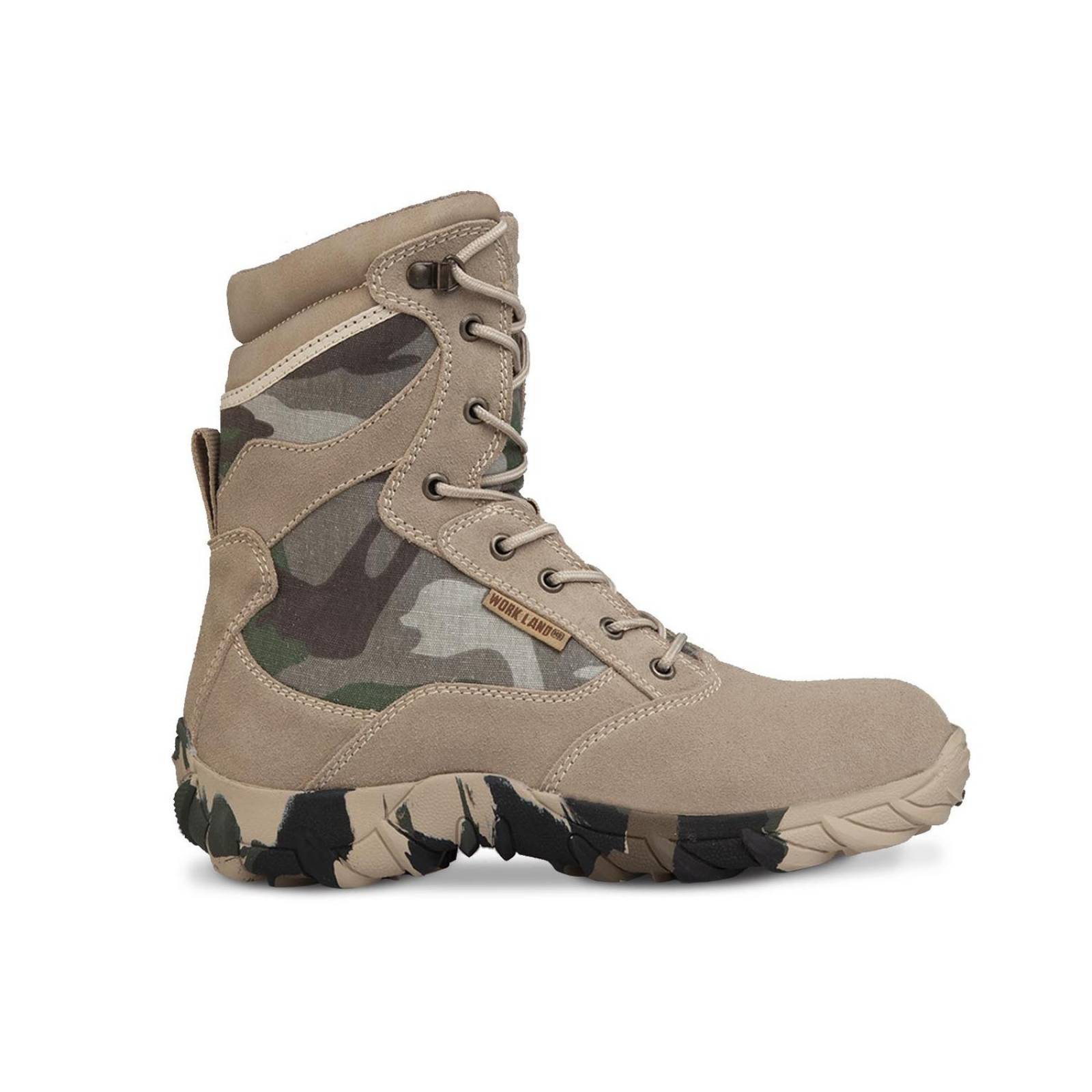 Bota Táctica Hombre Militar Caballero Workland 76201 camu 