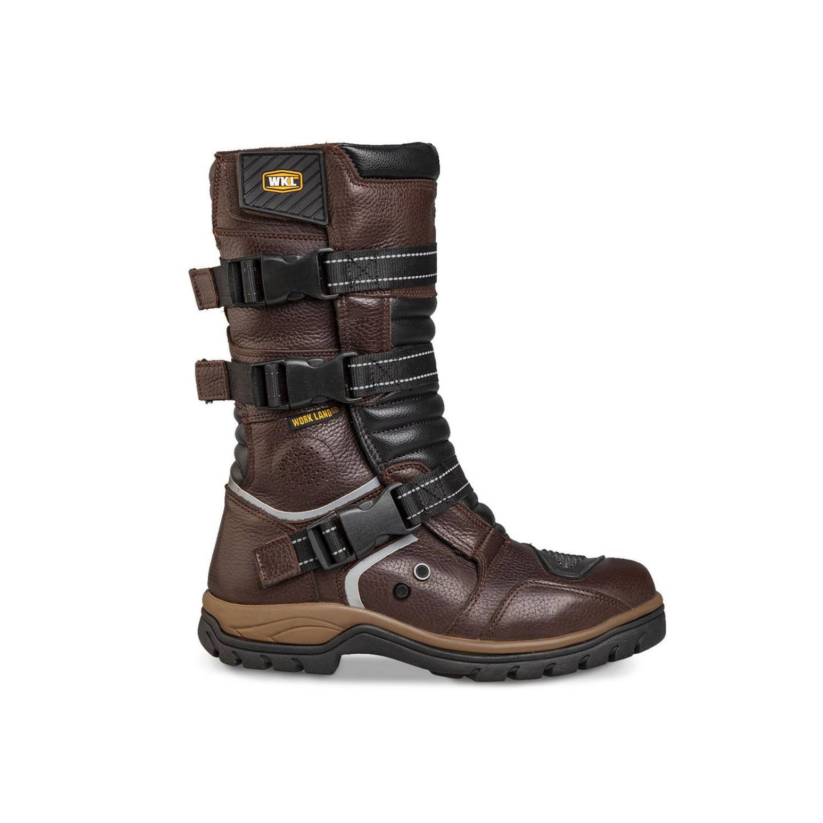Botas Biker Mujer Motociclista Dama Workland 1.0 Chocolate 