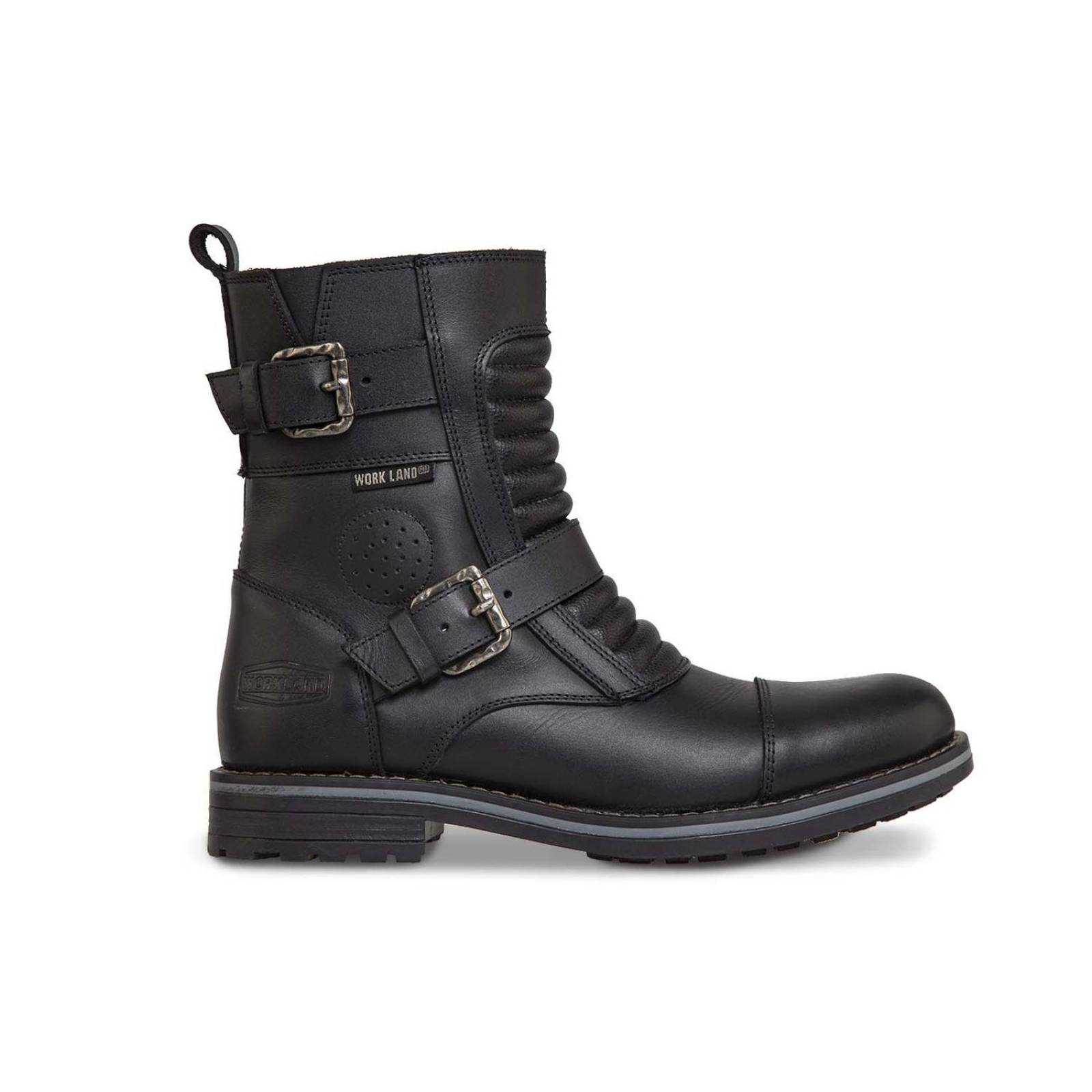 Bota Biker Hombre Moto caballero Casual Workland 89737 Negro 