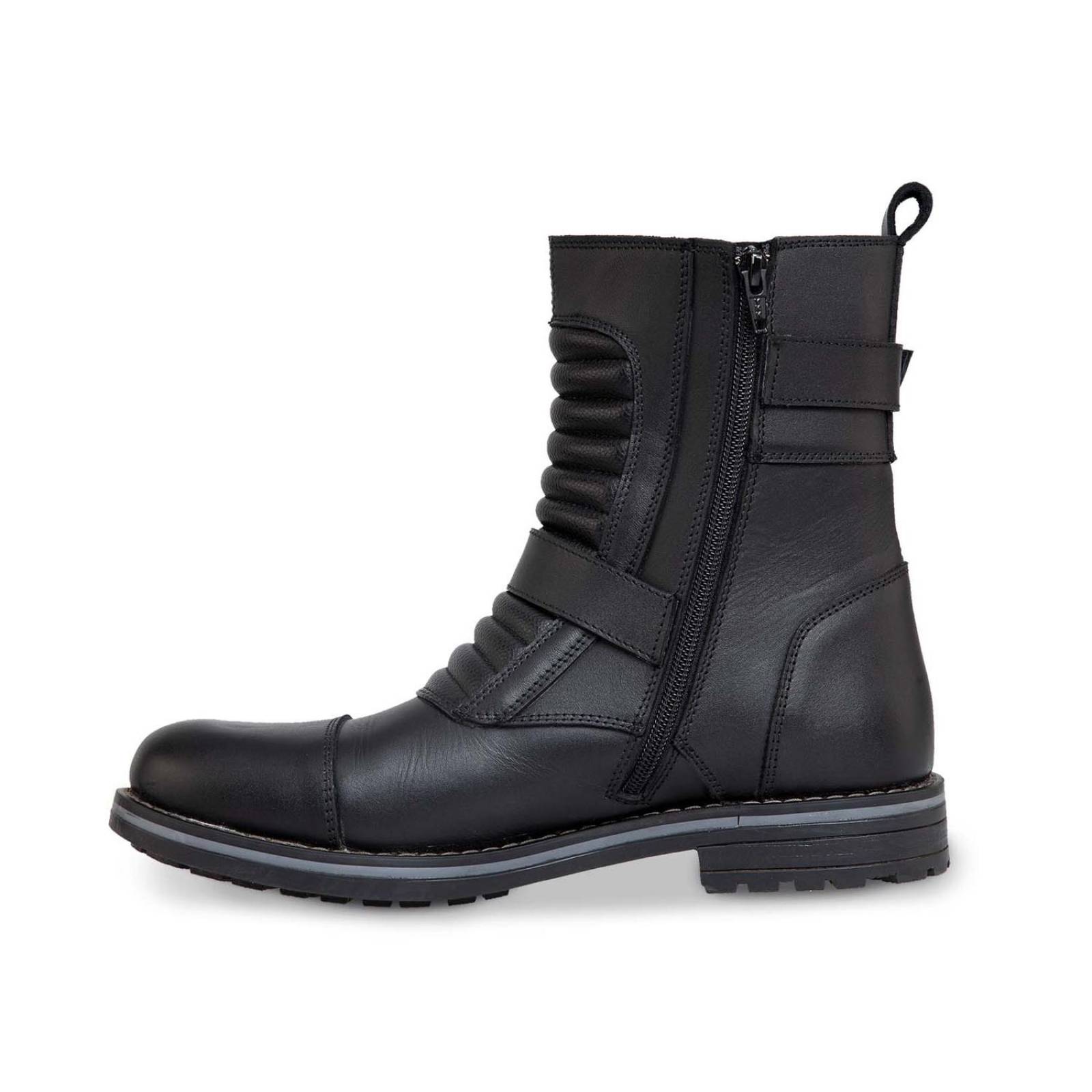 Bota Biker Hombre Moto caballero Casual Workland 89737 Negro 
