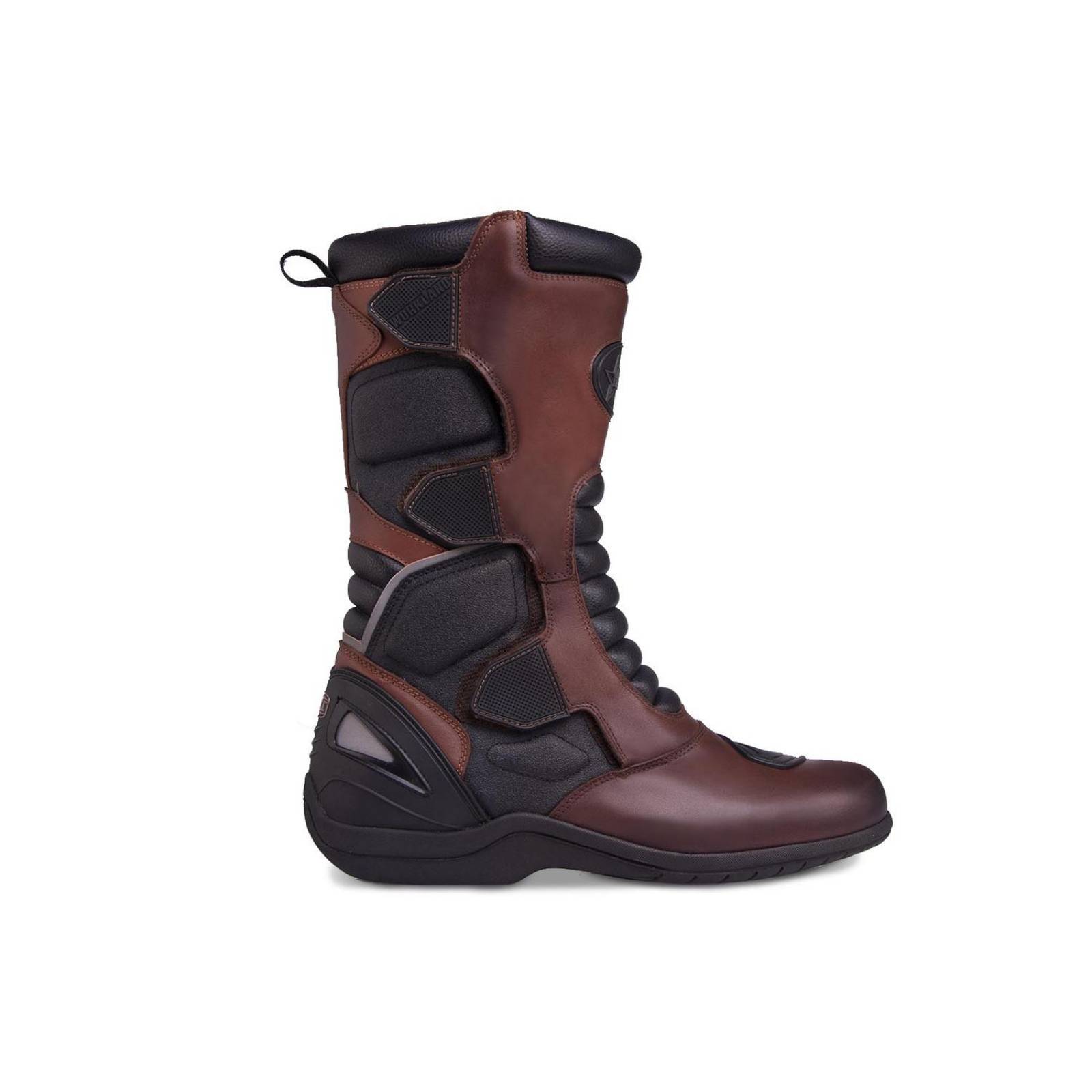 Botas motociclista hombre biker sport WORKLAND 80009 Café 