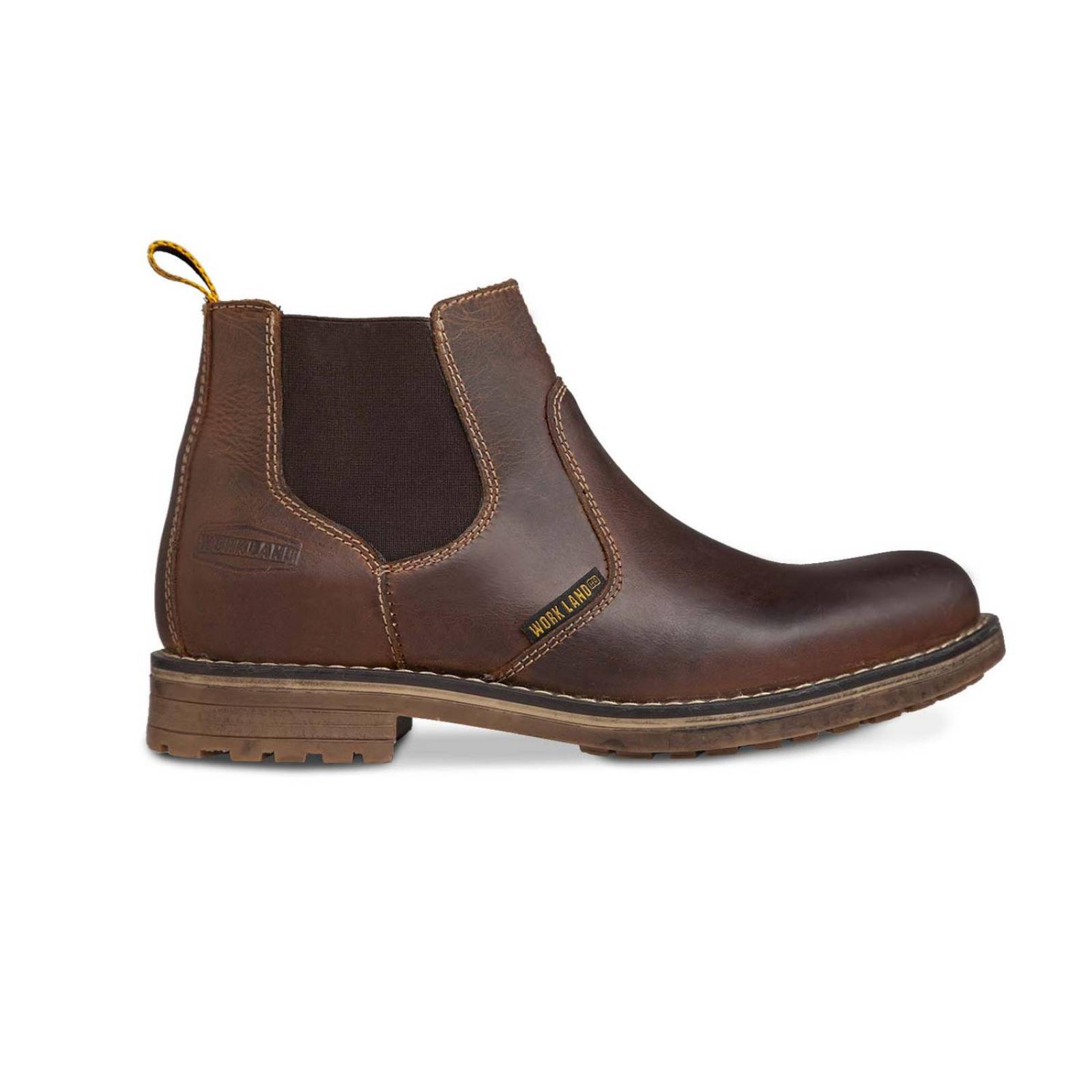 Bota hombre vaquera botin caballero WORKLAND 89731 Café 