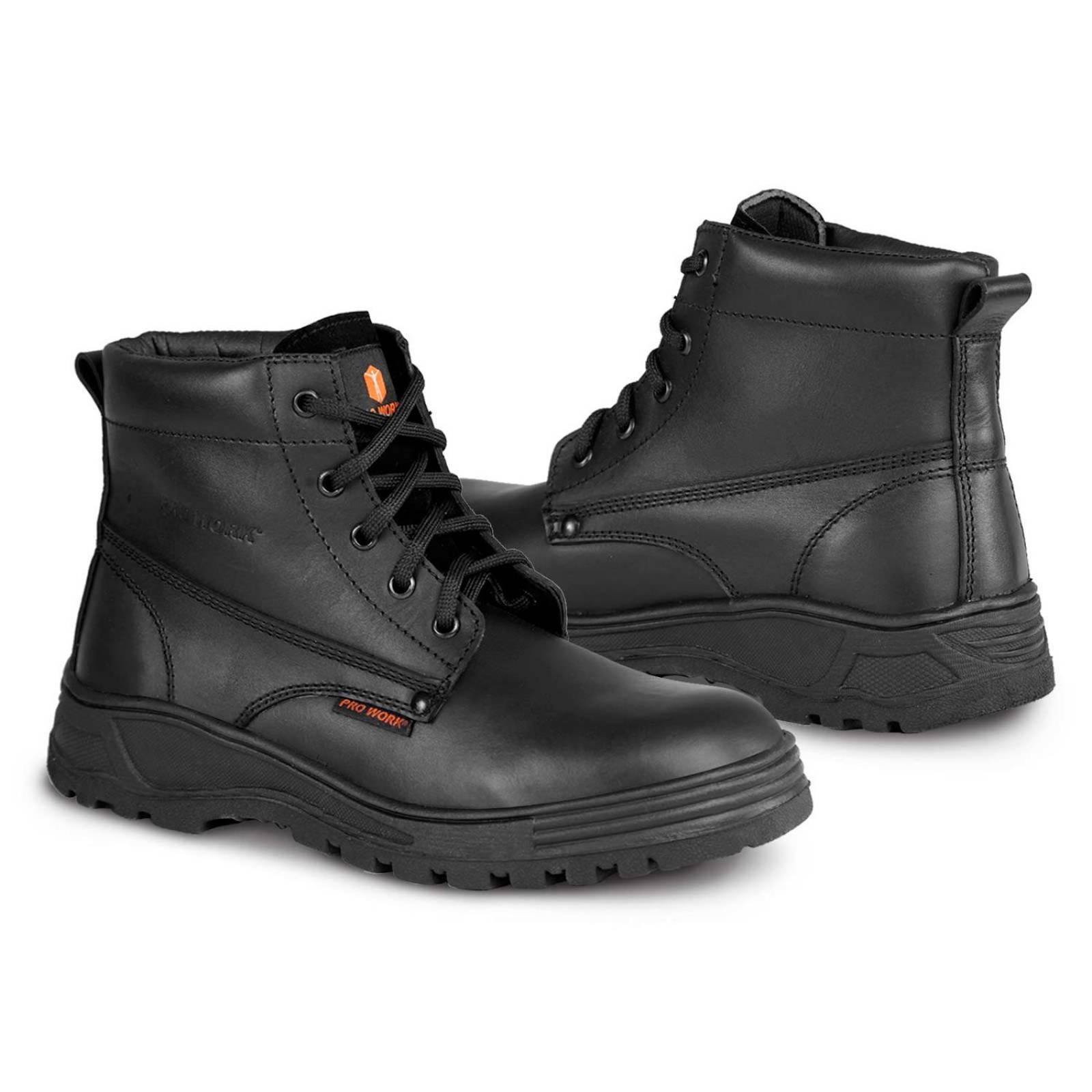 Bota hombre industrial trabajo tactico PRO WORK 7401 Negro 