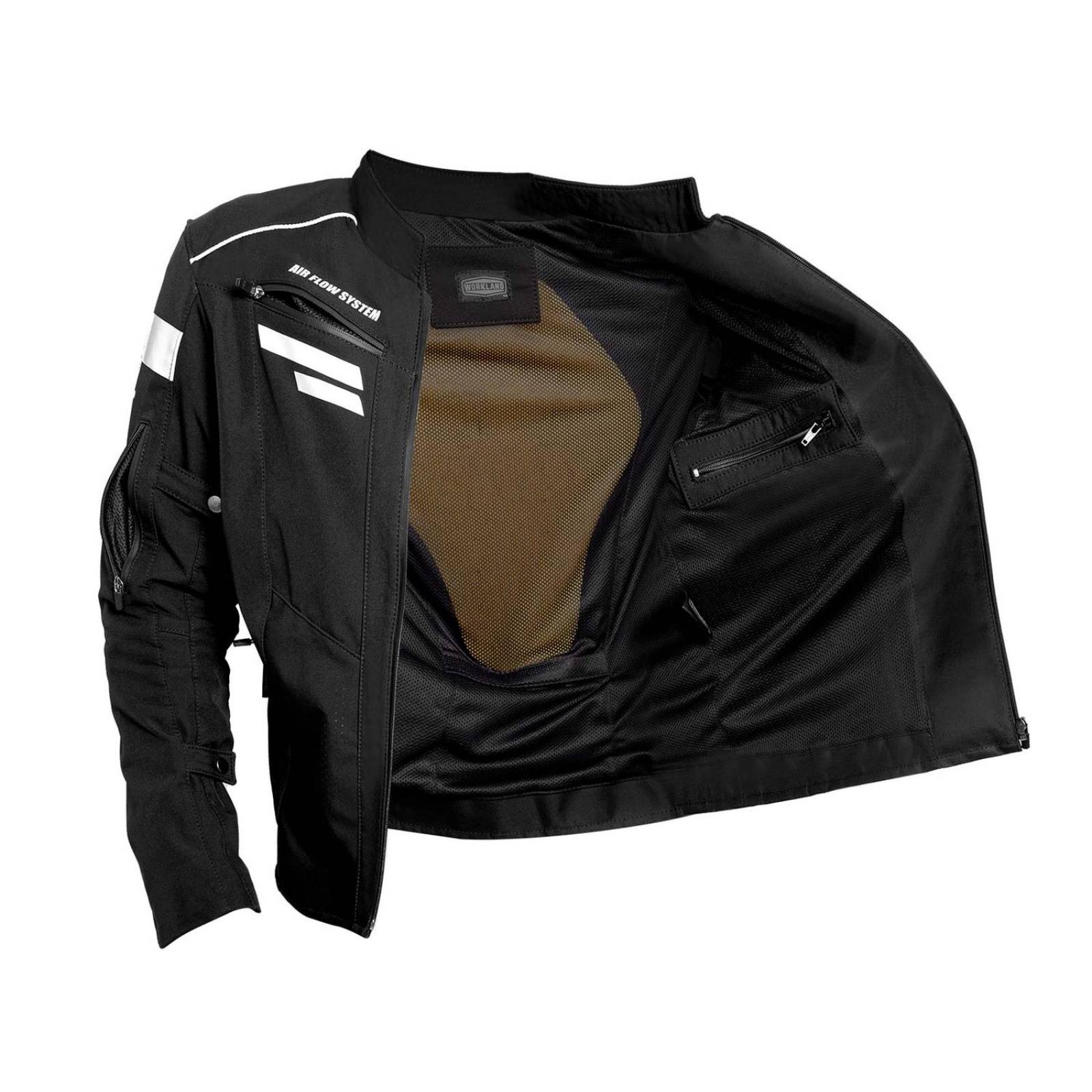 Chamarra moto hombre impermeable biker protecciones WKL NGO
