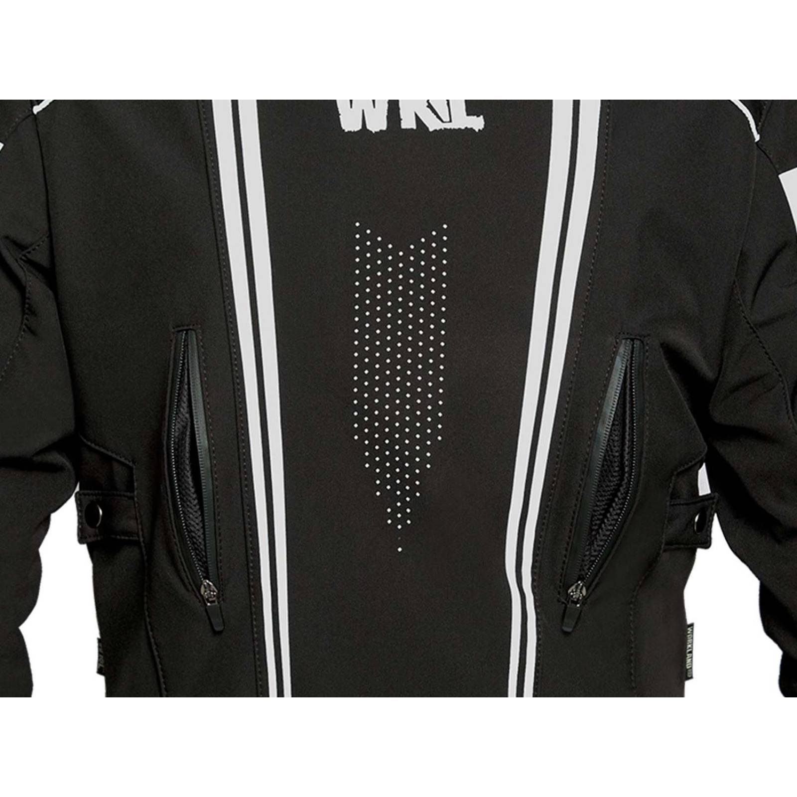 Chamarra moto hombre impermeable biker protecciones WKL NGO