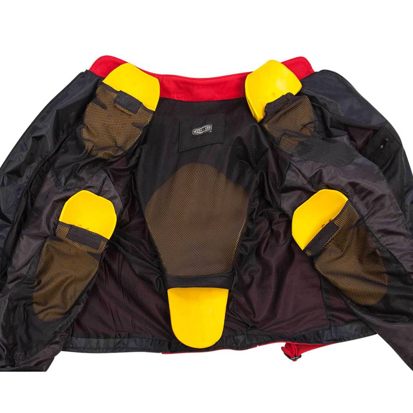 Chamarra motociclista hombre WORKLAND protectores reflejante 