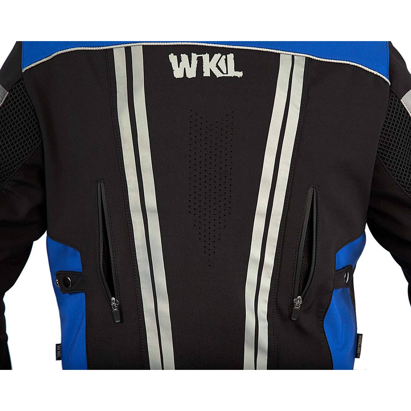 Chamarra motociclista WORKLAND hombre protectores reflejante 