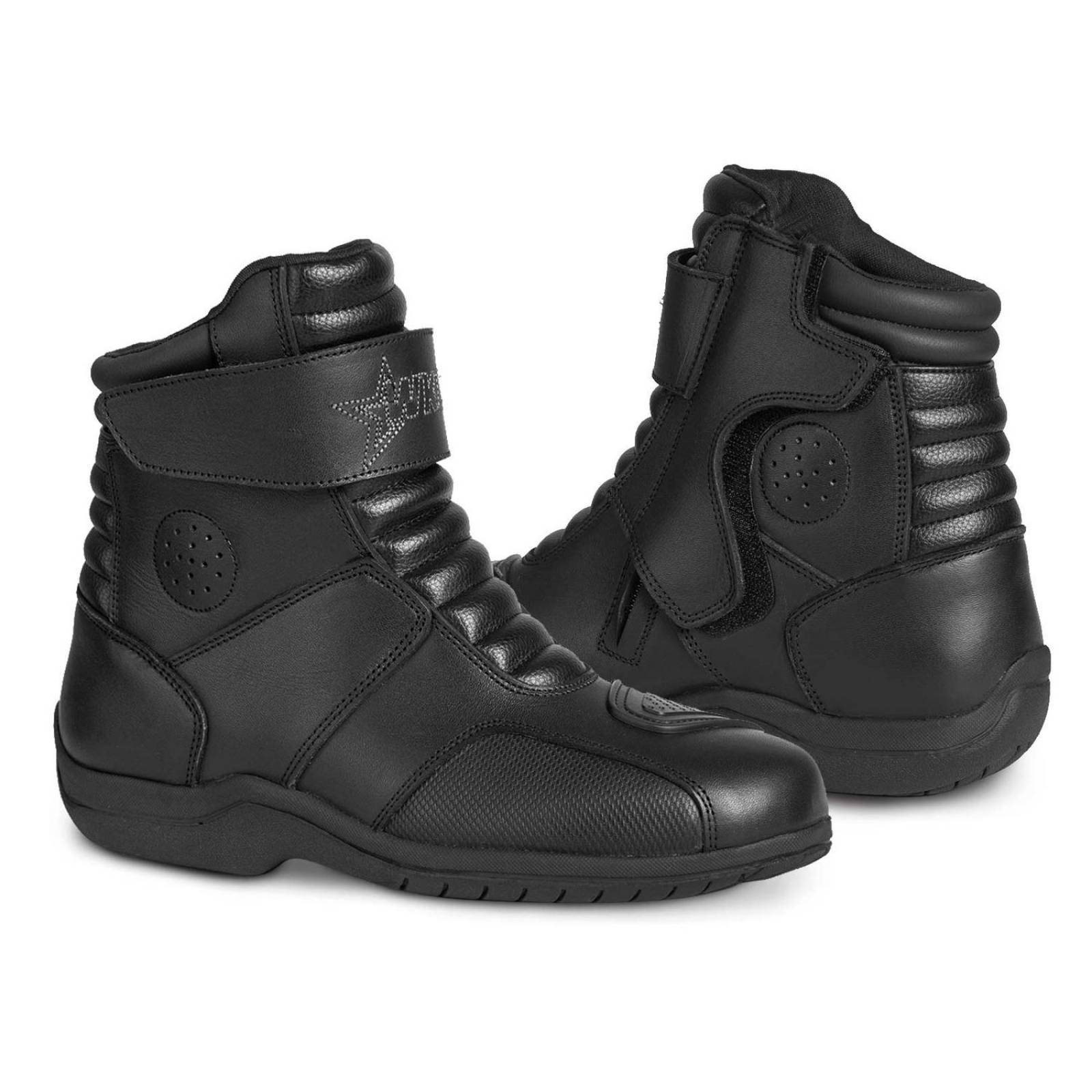 Bota motociclista hombre biker botin sport WKL 80008 Negro 