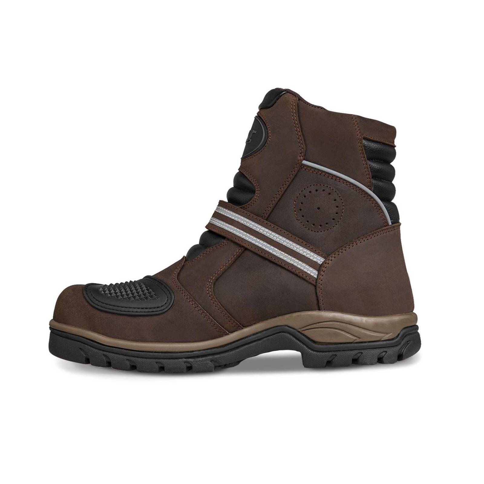 Bota motociclista hombre biker botin sport WKL 77430 Café 