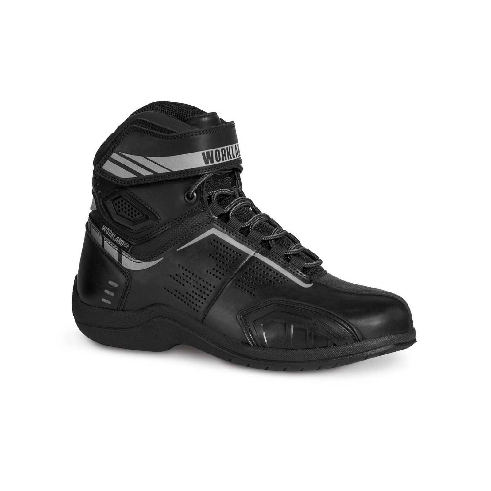 Bota motociclista hombre biker botin sport WKL 80016 Negro 