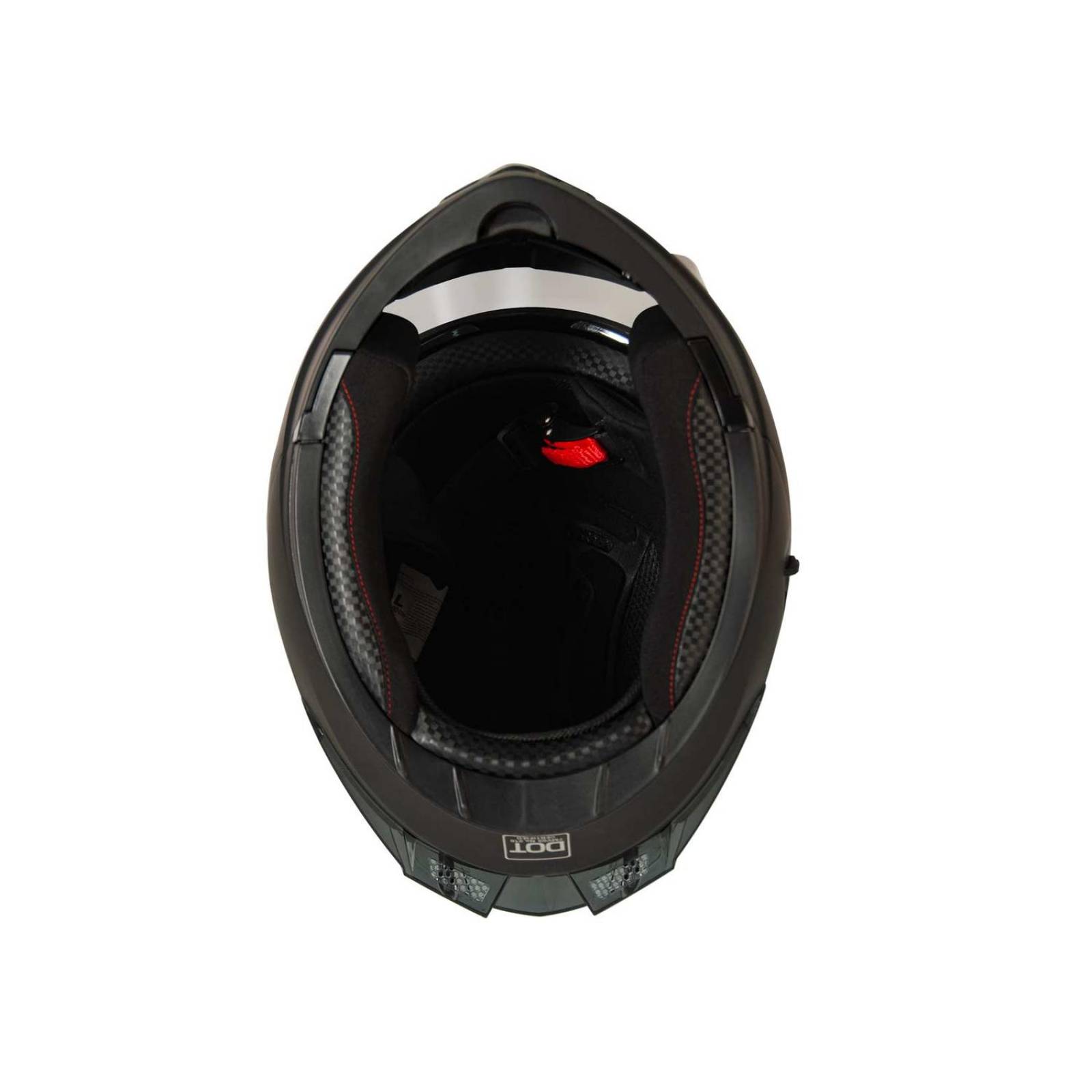 Casco motocicleta certificado DOT abatible moto WKL CH-103 Negro Mate