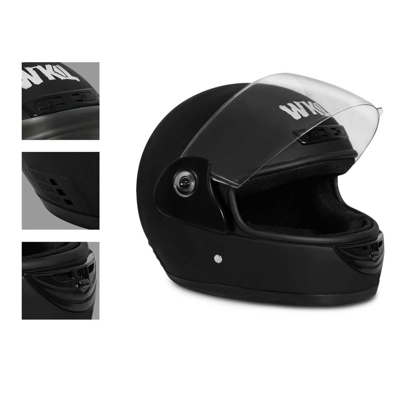 Casco motocicleta certificado DOT moto WKL FC-1998 