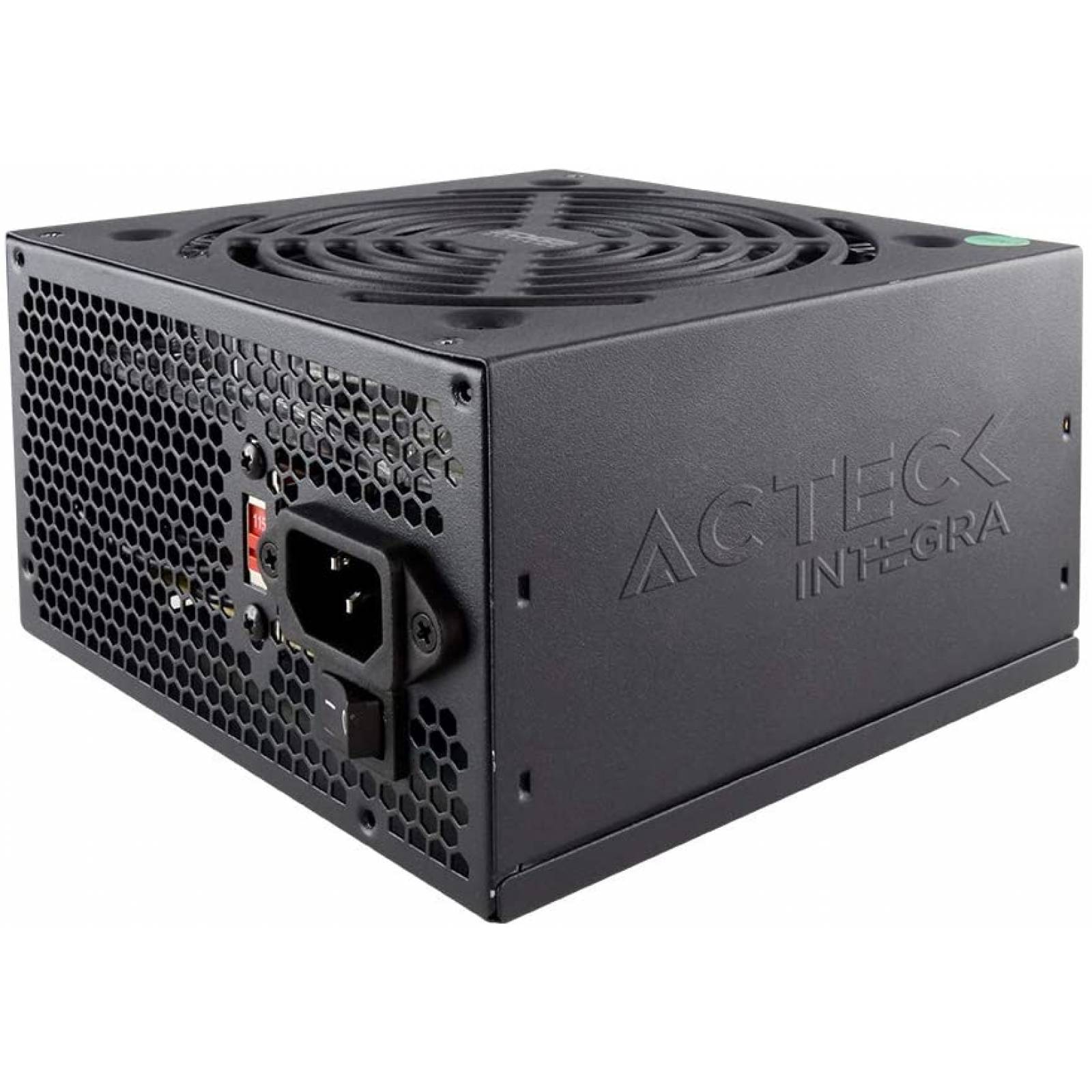 FUENTE DE PODER ACTECK FACTOR ATX 600 W 20 4 PINES 3 SATA 2 MOLEX PCI E 6 2 VENTILADOR 12CM MODELO Z 600