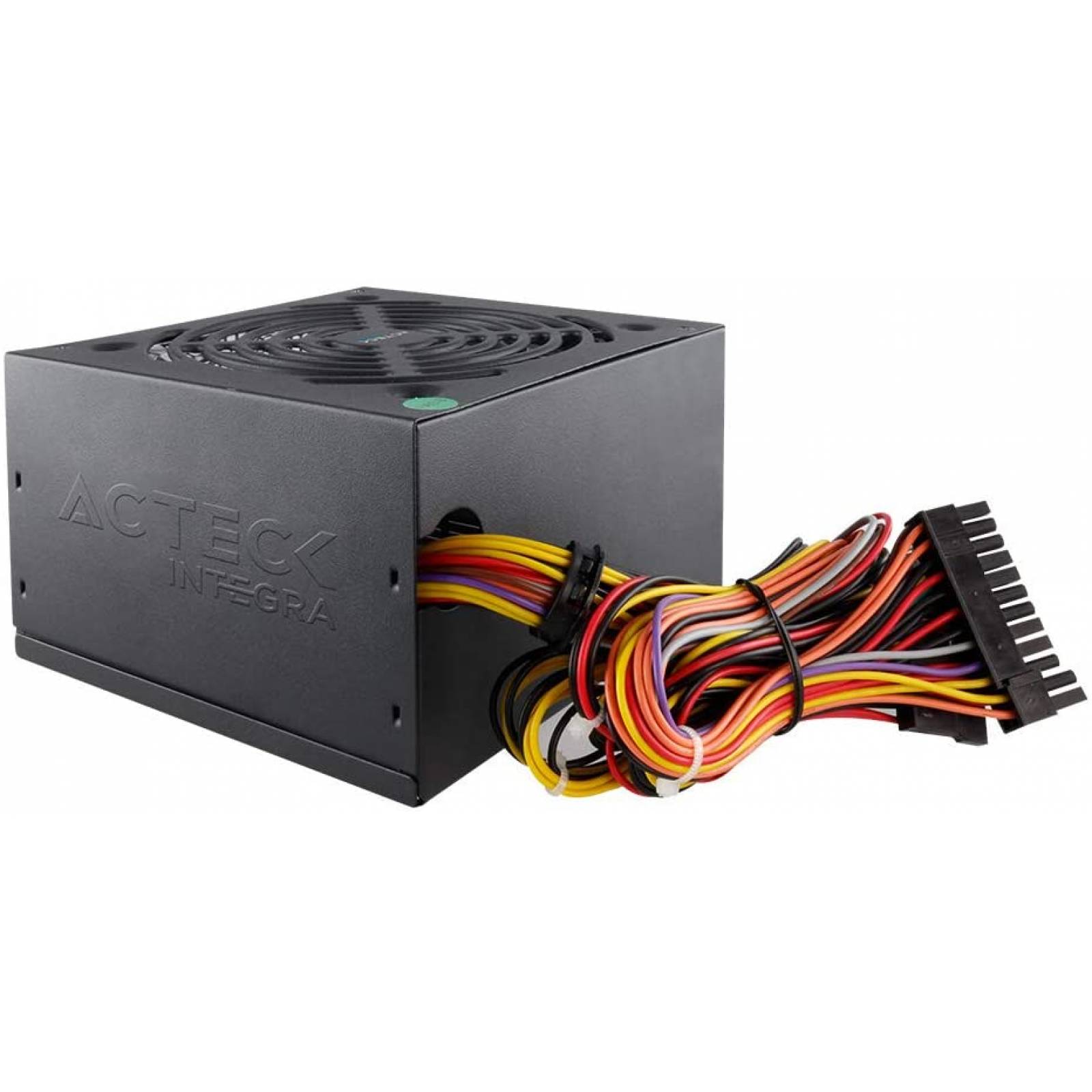 FUENTE DE PODER ACTECK FACTOR ATX 600 W 20 4 PINES 3 SATA 2 MOLEX PCI E 6 2 VENTILADOR 12CM MODELO Z 600