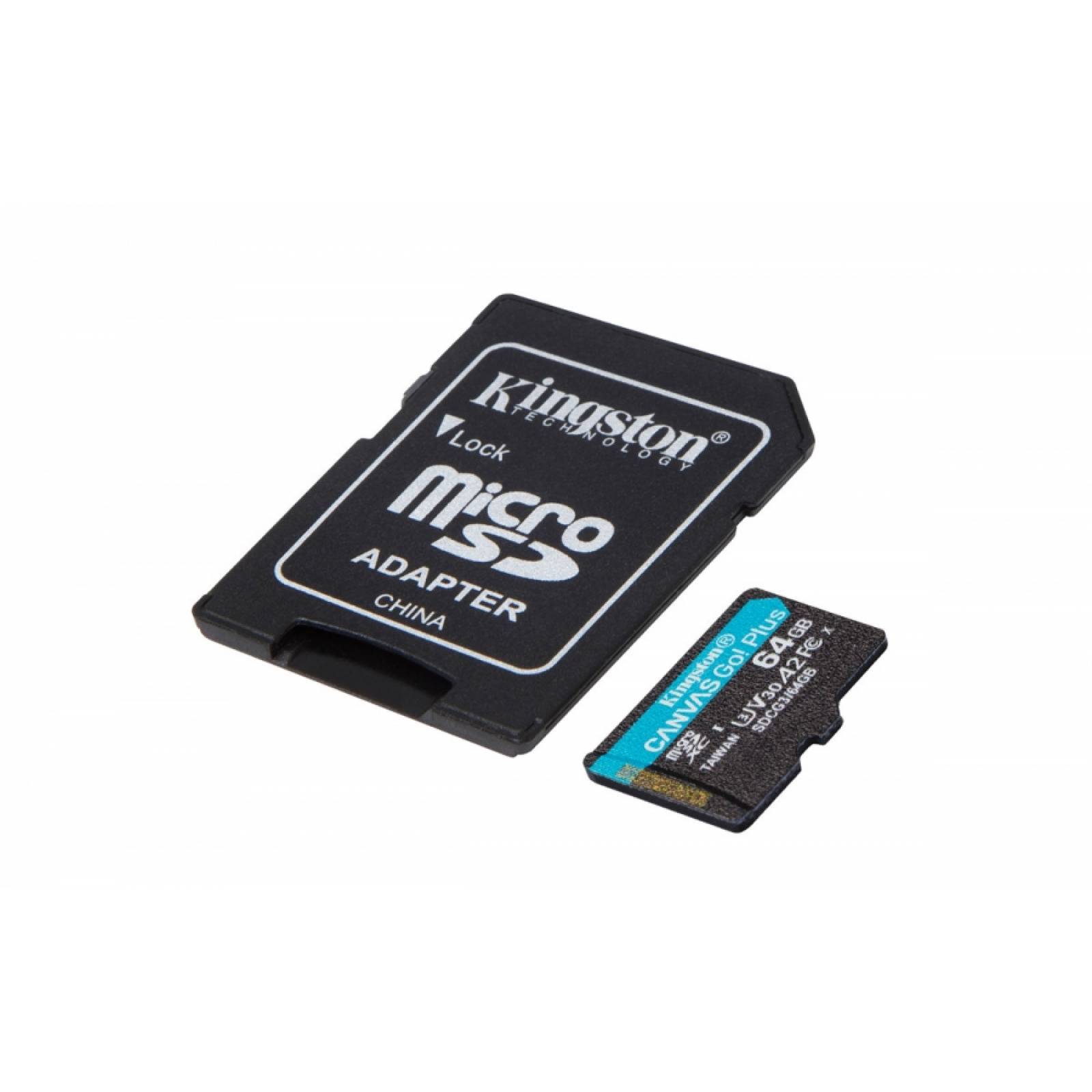 MEMORIA KINGSTON MICRO SDXC CANVAS GO PLUS 64GB 
