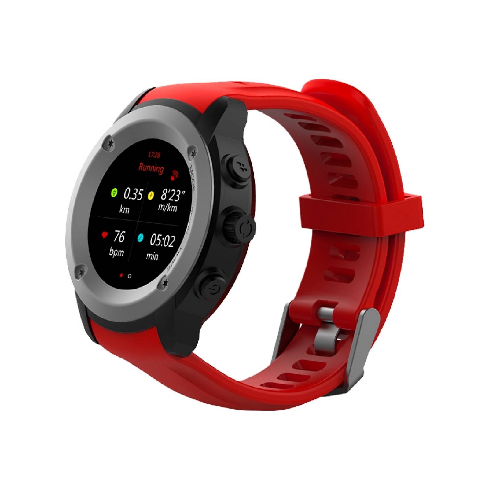 GHIA SMART WATCH DRACO 1 3 TOUCH HEART RATE ROJO