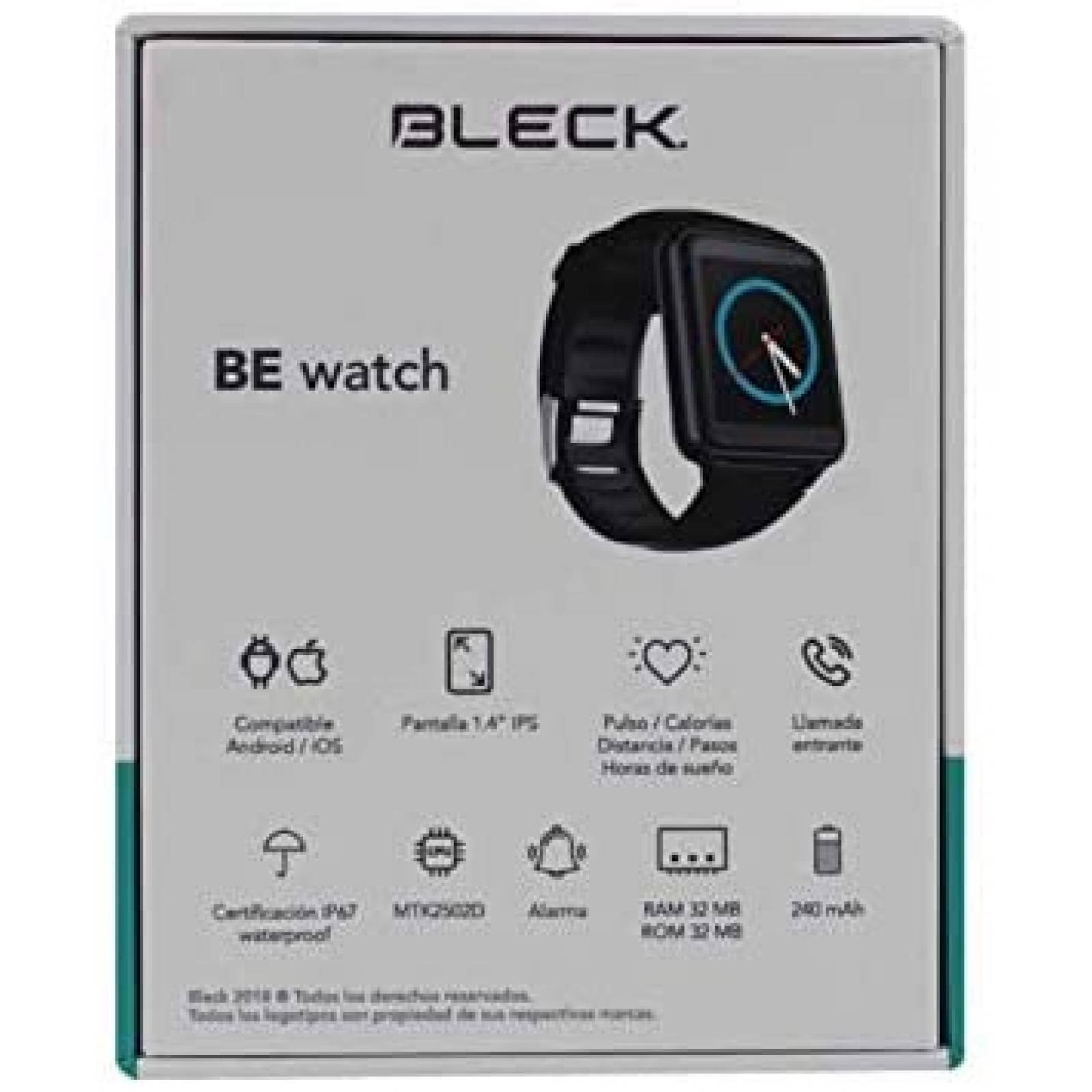 Smartwatch Bleck Acteck Modelo Be Watch 1 44 Led   32 Mb Ram