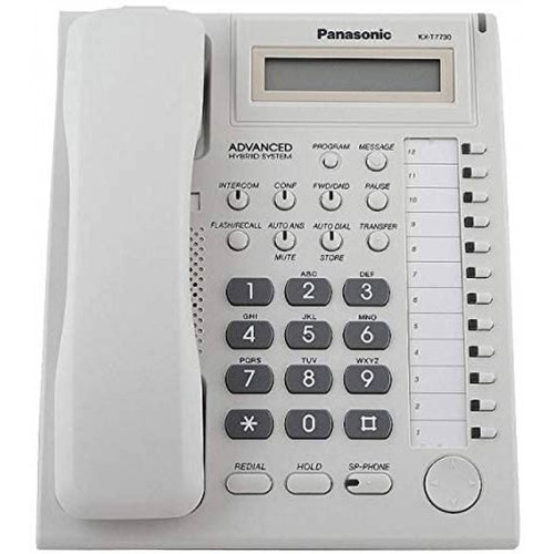 TELEFONO PANASONIC KX T7730 HIBRIDO CON PANTALLA DE 1 LINEA  12 TECLAS DSS Y ALTAVOZ (BLANCO)