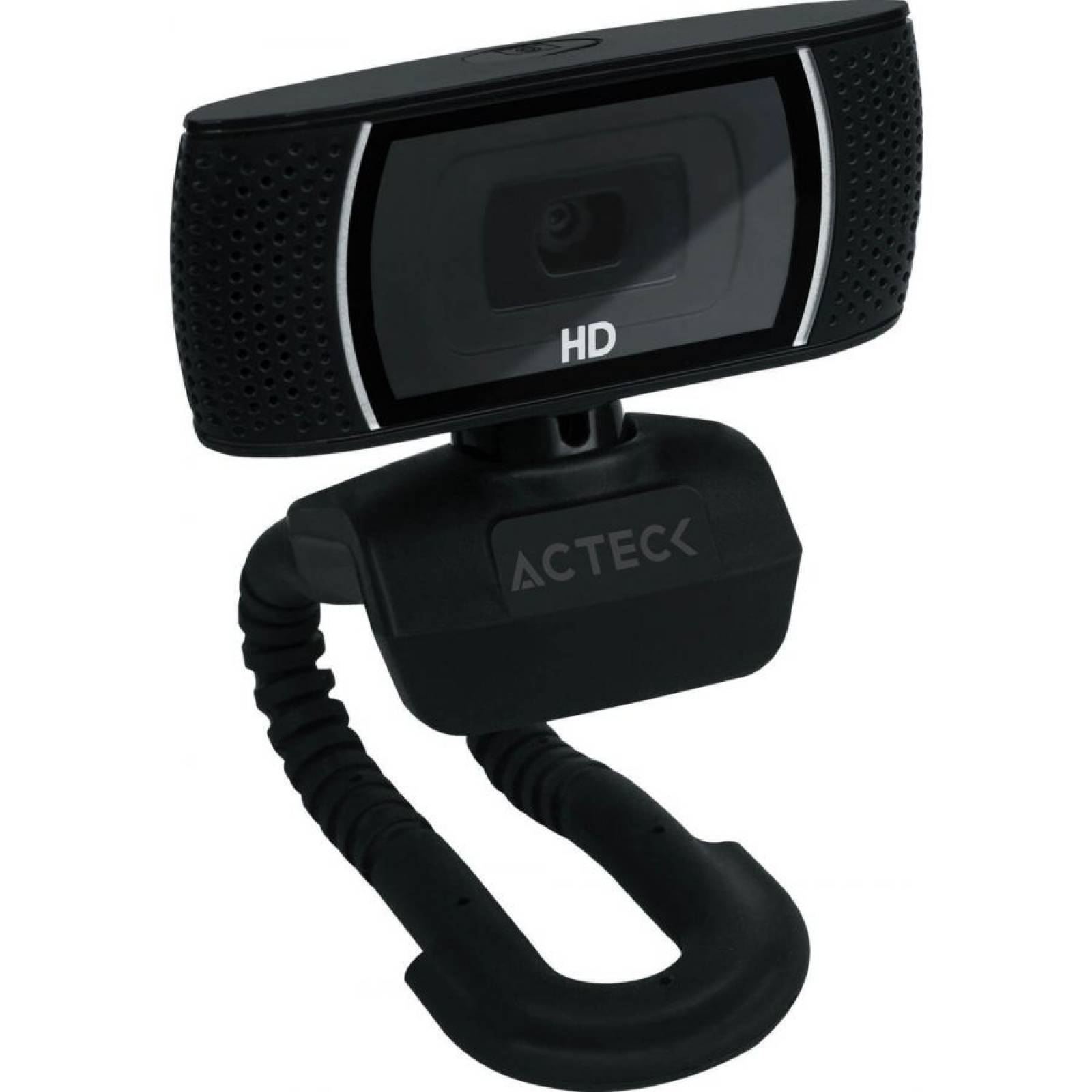 CAMARA WEB ACTECK  HD MIC  RECONOCIMIENTO DE VOZ HASTA 5 M  COLOR NEGRO AC 931250