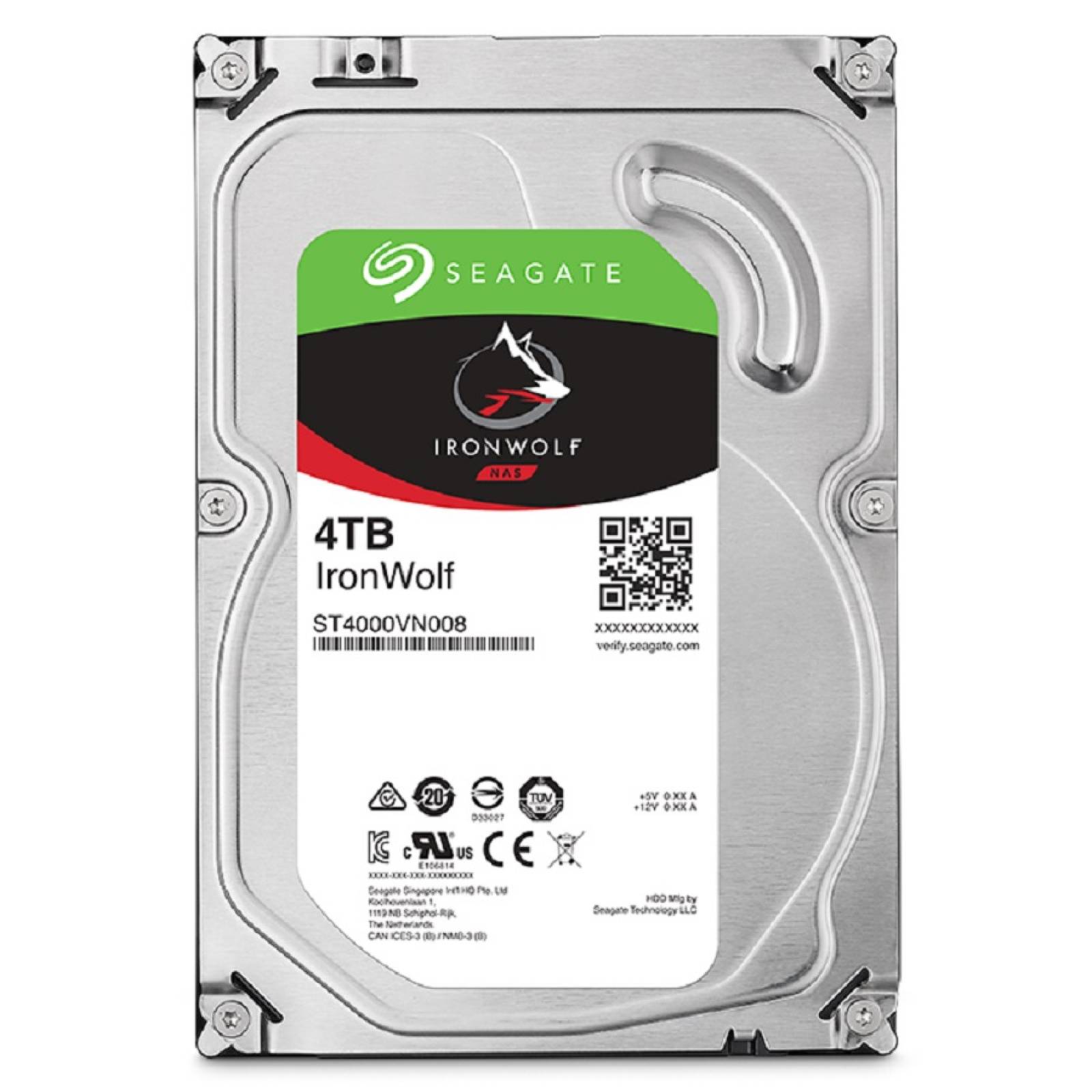 DD INTERNO SEAGATE IRONWOLF 3 5 4TB SATA3  24X7 HOT PLUG NAS 1 8 BAHIAS