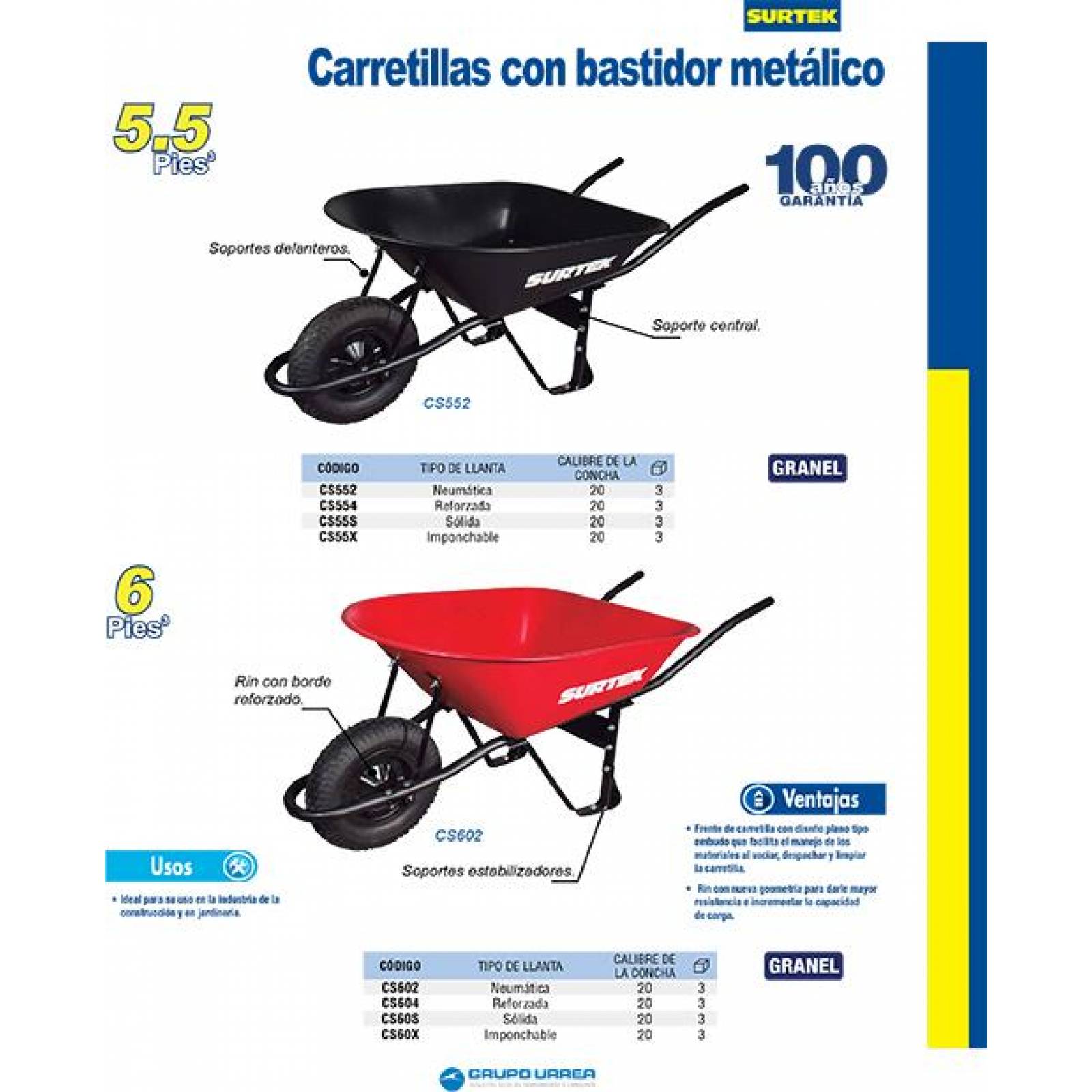 Concha carretilla 6ft 
