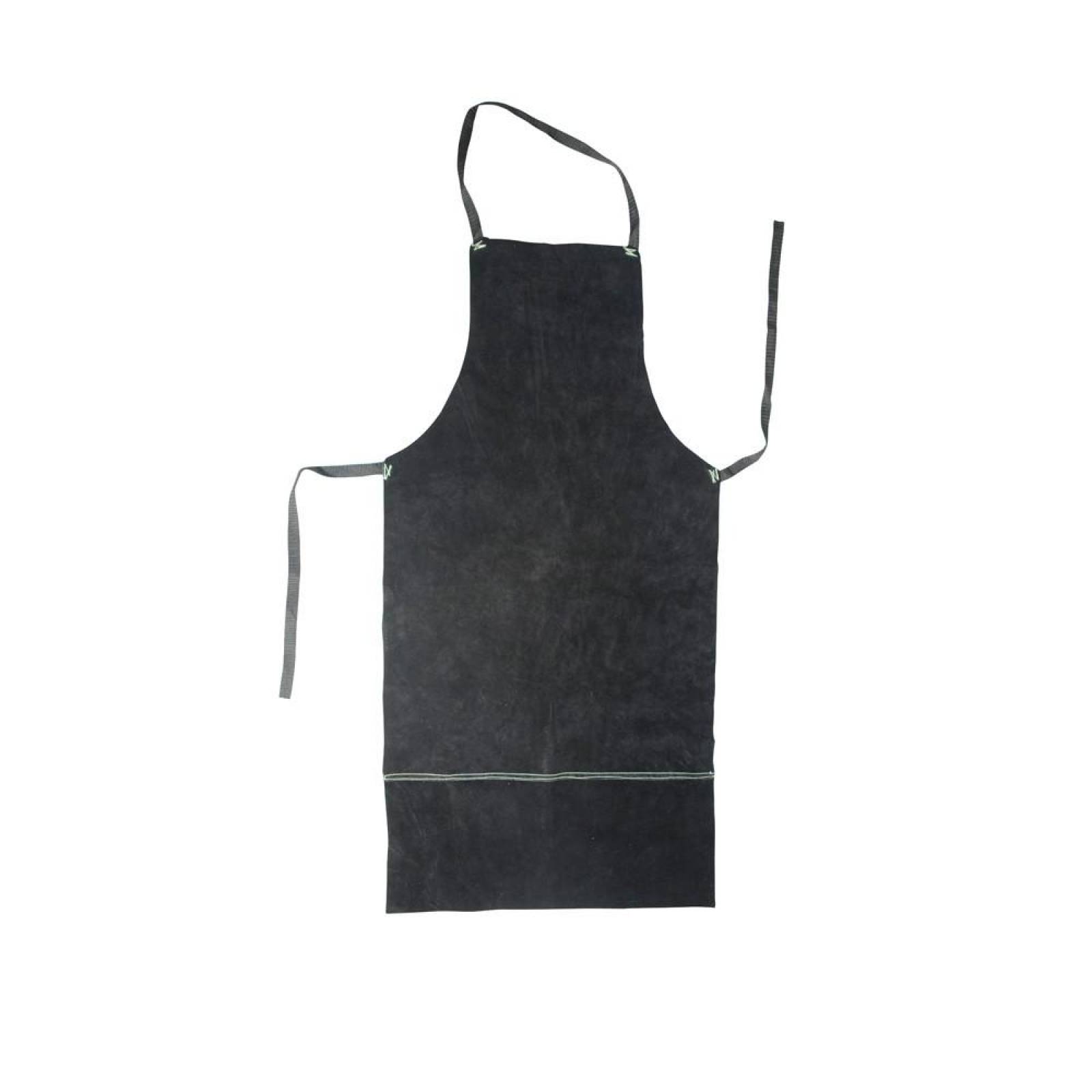 Mandil de carnaza color negro. 