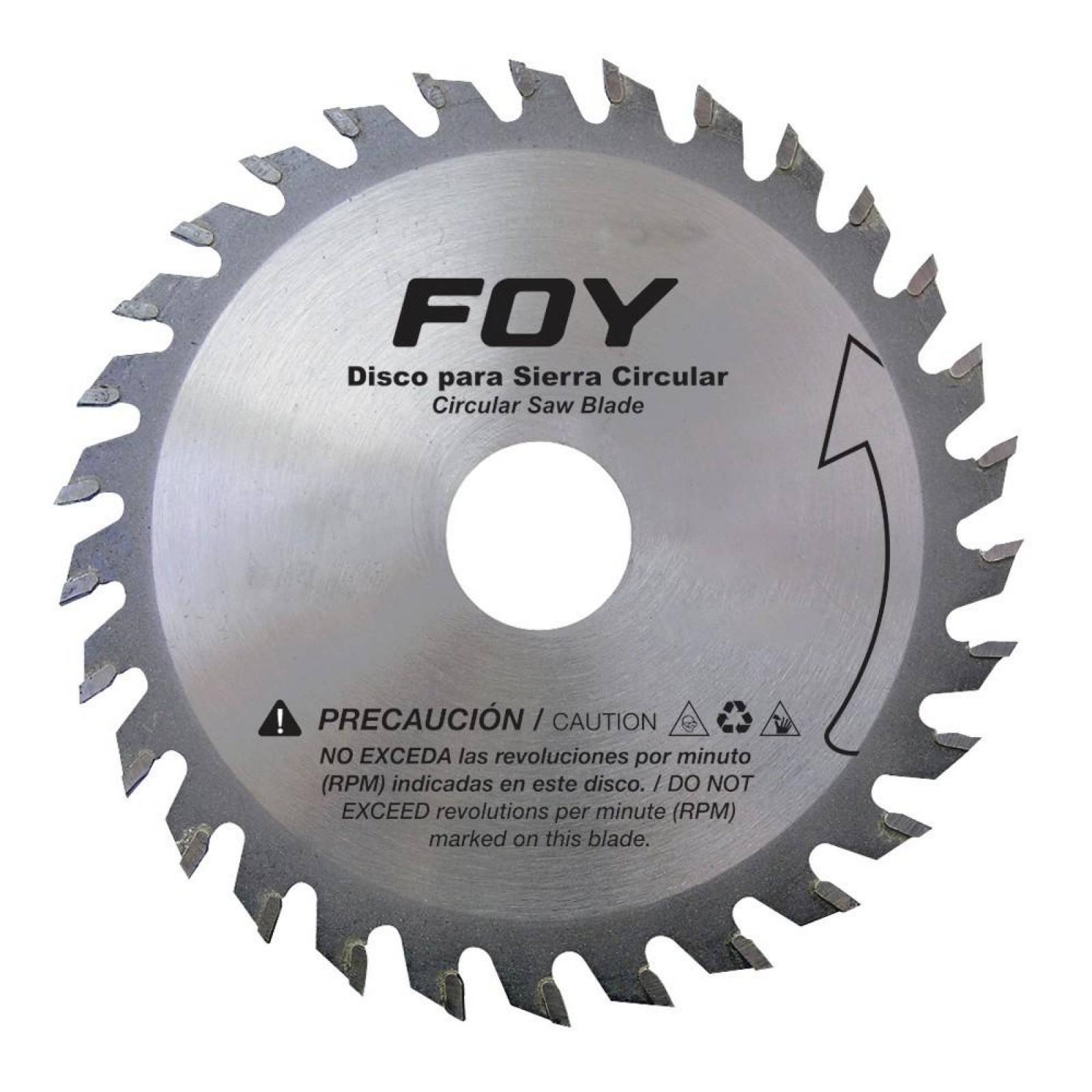 Disco p/sierra circular 8-1/4" centro 1-3/16" 24 dientes