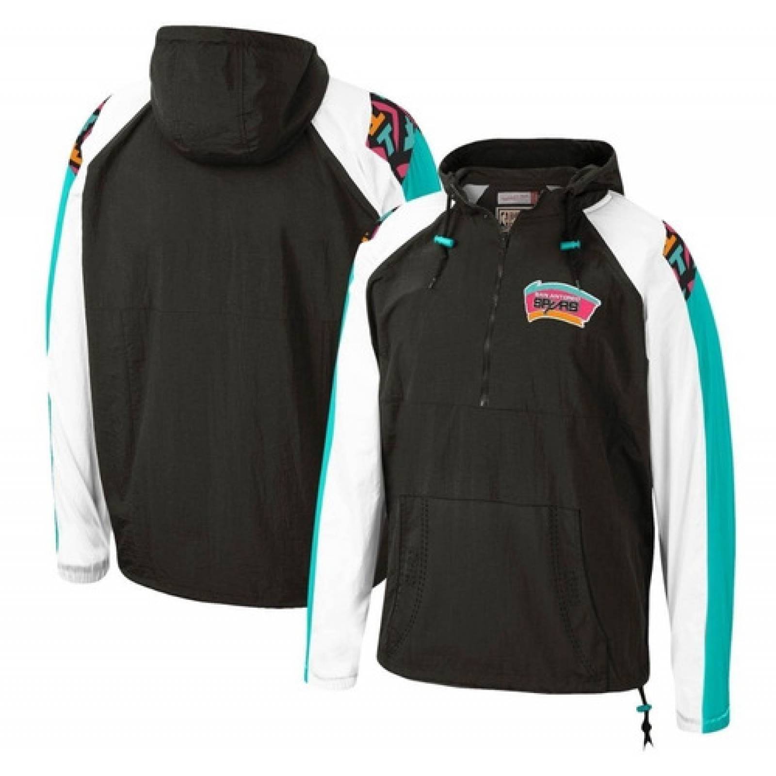 Chamarra Mitchell & Ness San Antonio Spurs Retro Original 19008SASBLCK