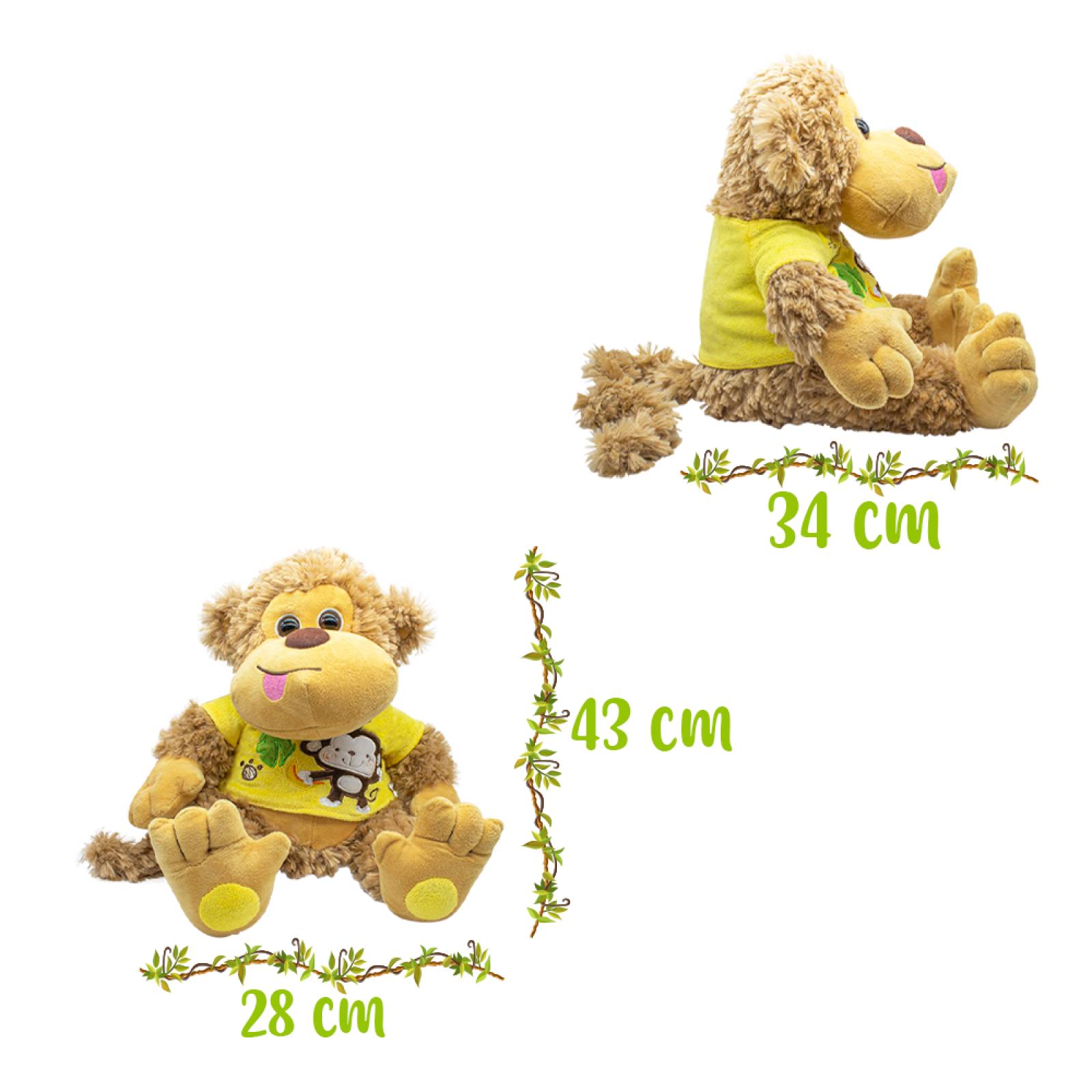 Changuito de Peluche con Playera Mediano