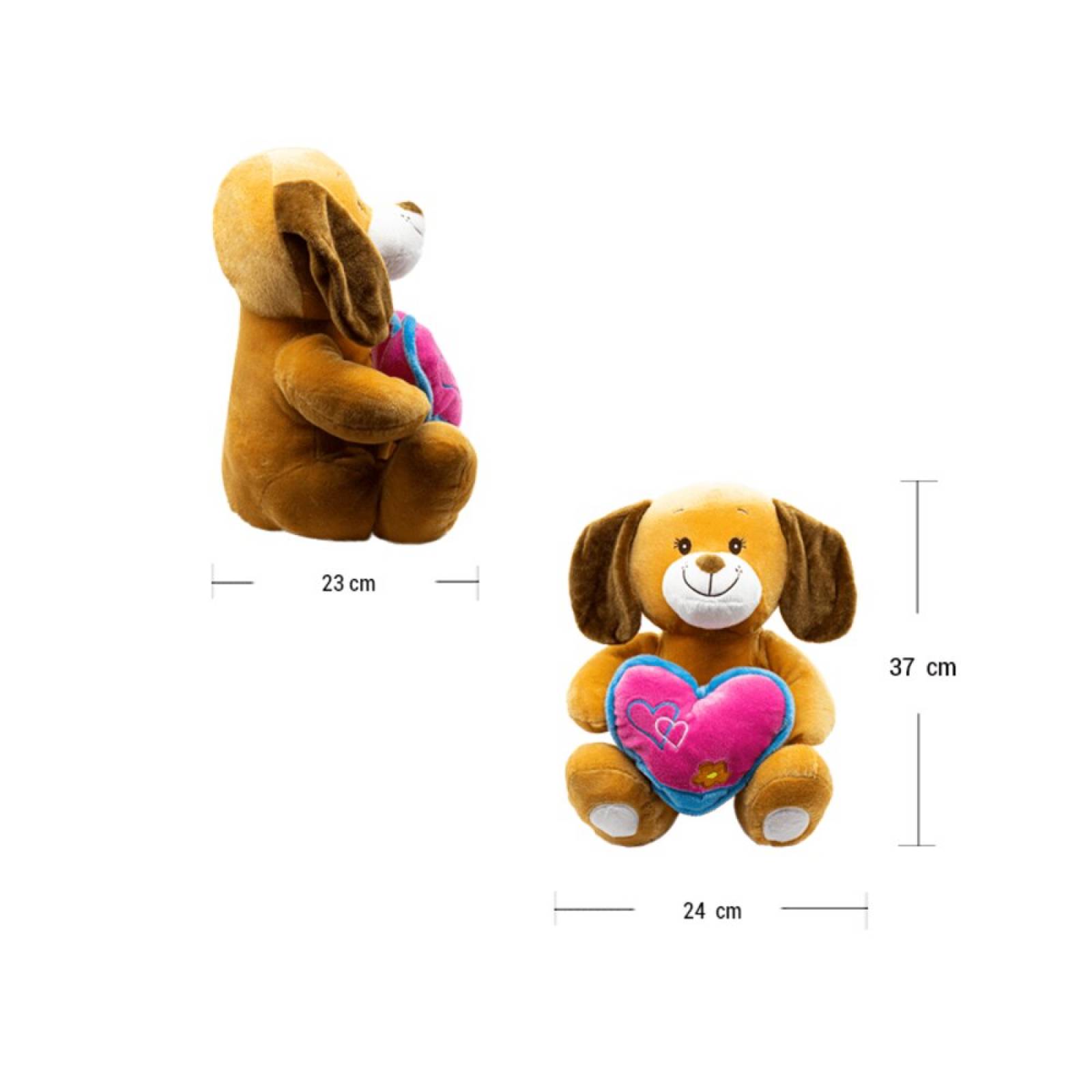 Animalito Perrito de Peluche con Corazón