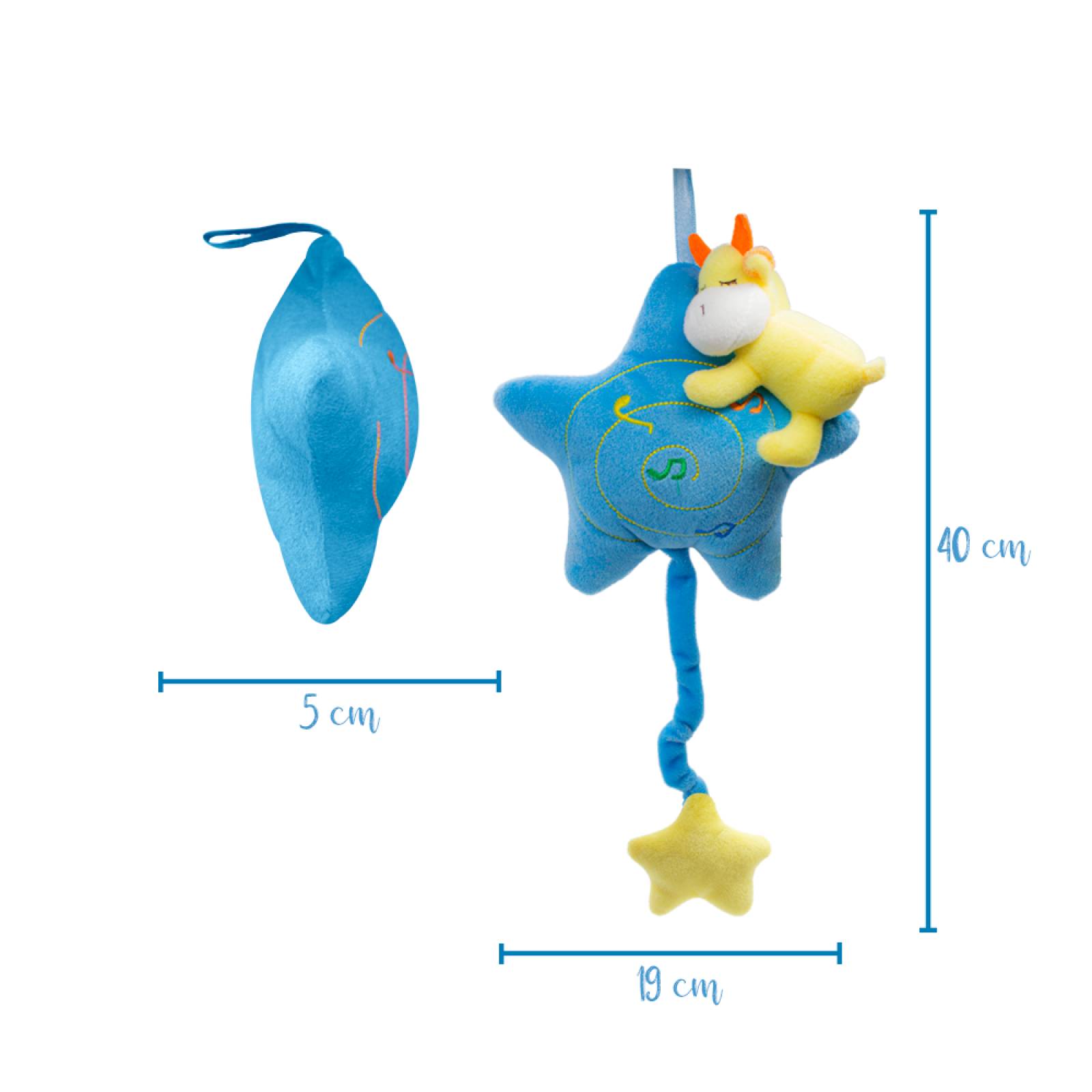 Atrapasueños Azul de Peluche Musical para Bebé