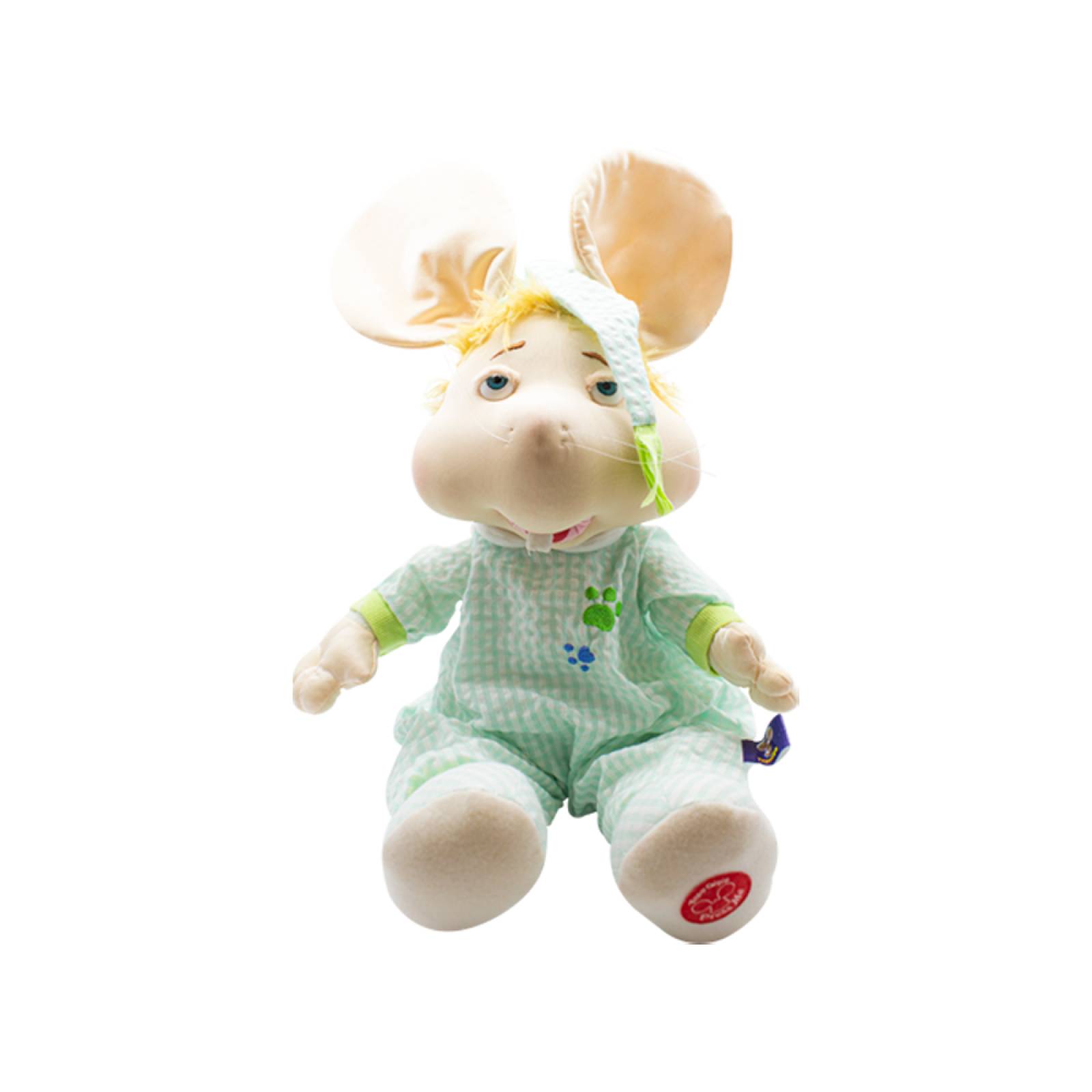 Peluche Topogigio Musical Canción Hasta Mañana Pijama Cuadros Verde