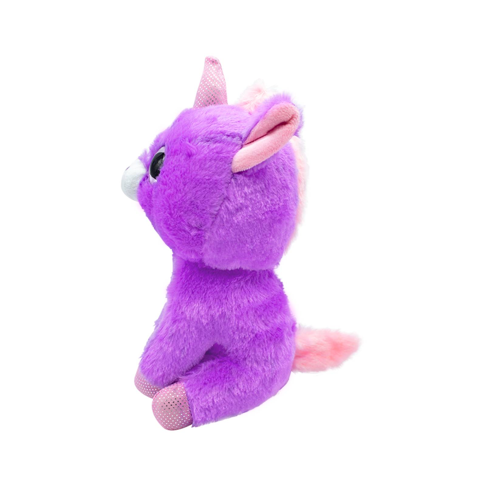 Peluche Unicornio Baby Feliz Morado Tela Ultra Suave Hipoalergénico