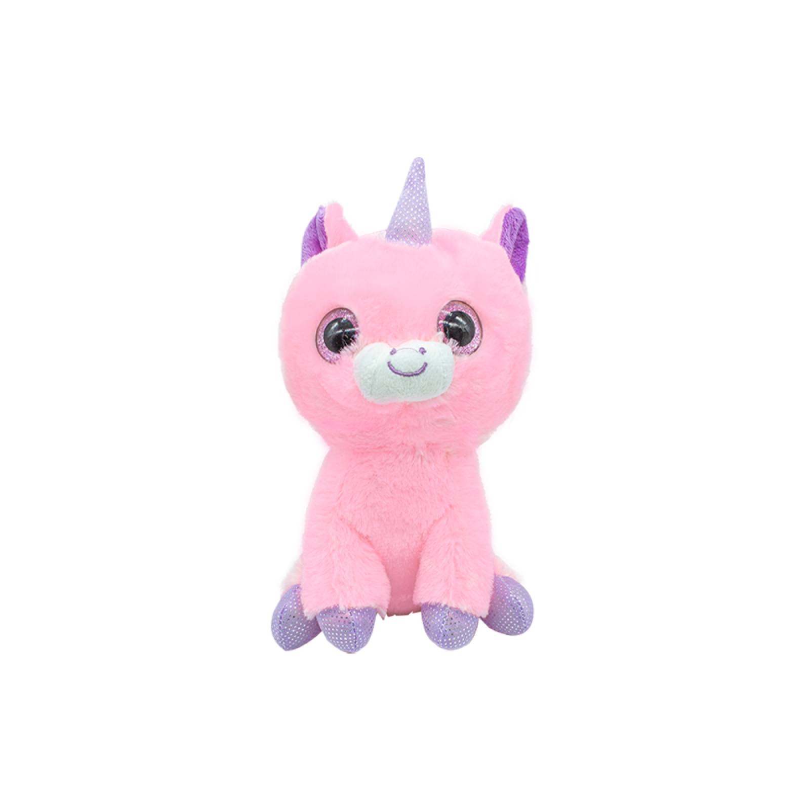 Peluche Unicornio Baby Feliz Rosa Tela Ultra Suave Hipoalergénico