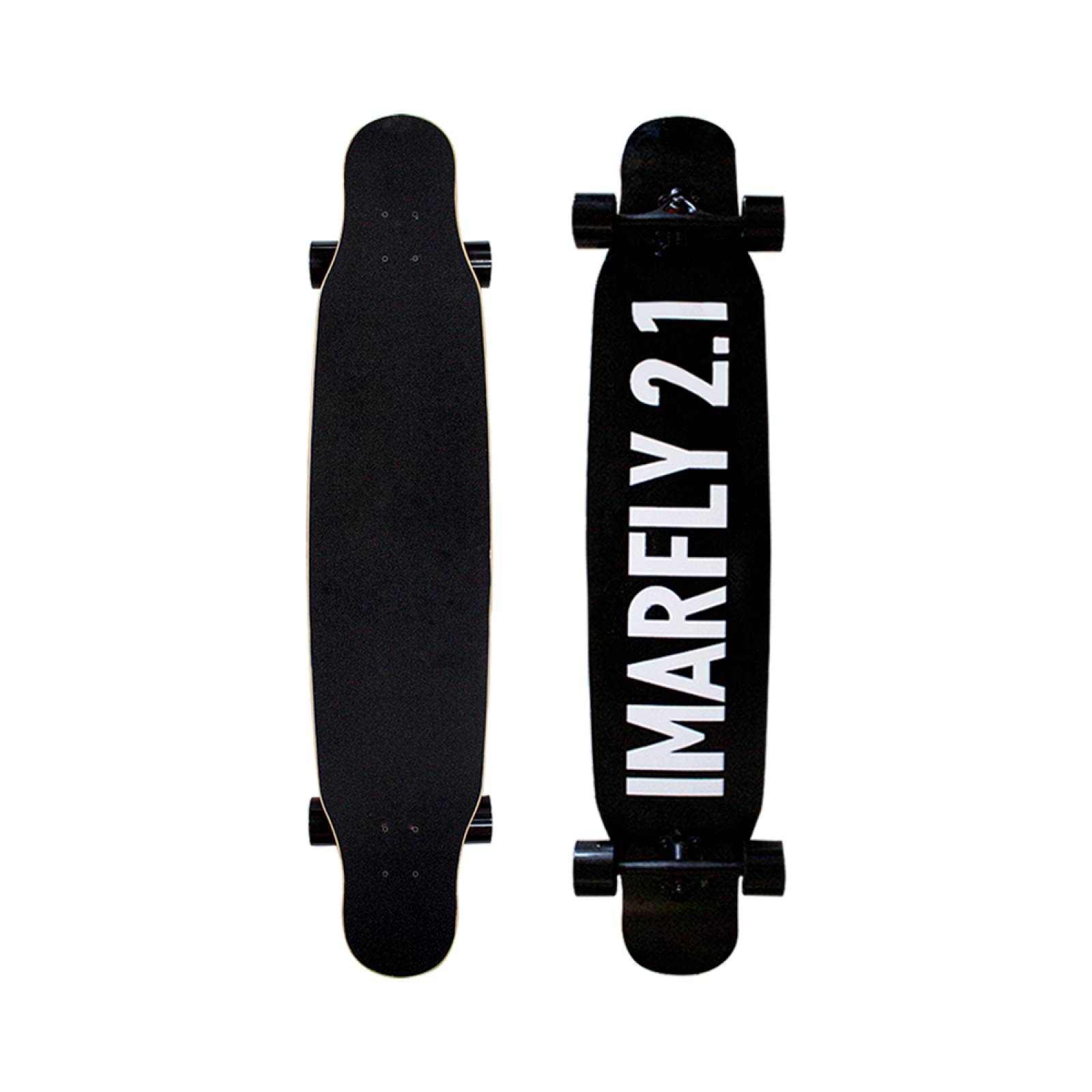 Patineta Longboard IMARFLY 2.1 Negro Madera 8 Capas Alta Resistecia