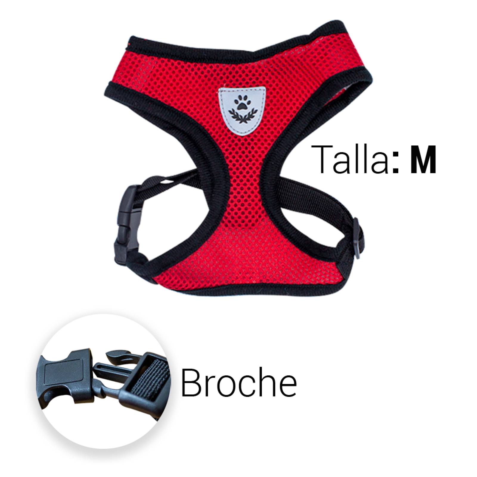 Arnes De Seguridad Tipo Pechera Negro Ajustable Para Perros Grande