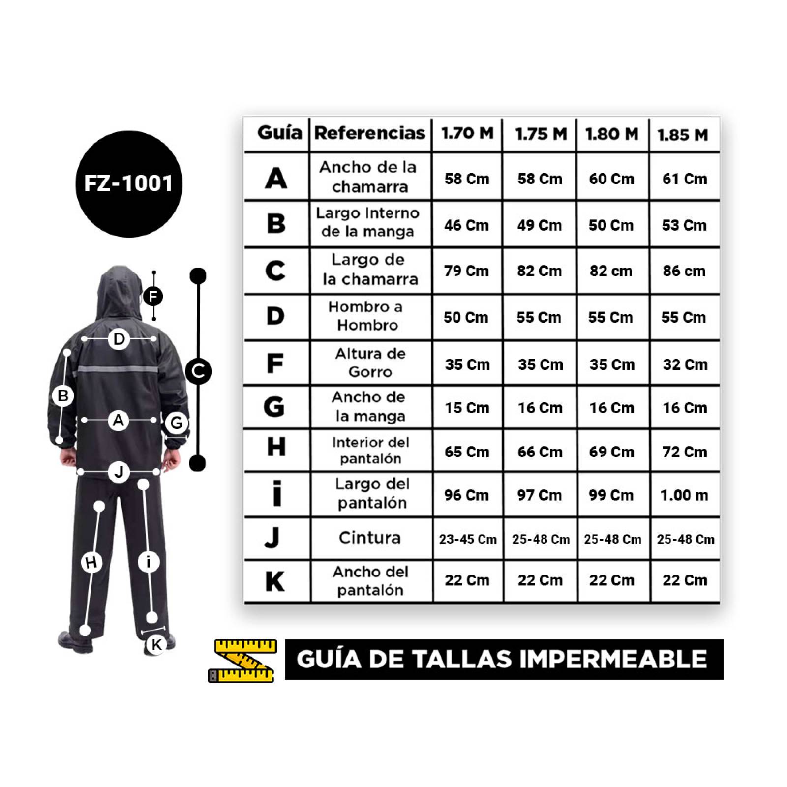 Traje Impermeable Negro con Gorro  Para Adulto 2 PZAS  con Reflejante Pantalon Y Chamarra Para Motociclista.