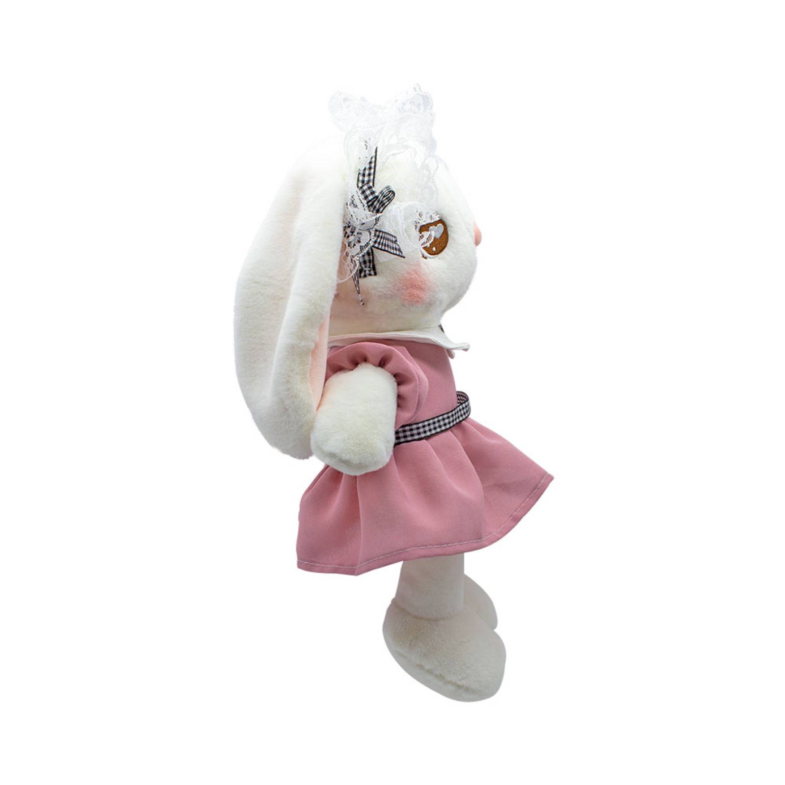 Paquete de Conejos Blancos De Peluche Con Vestido  35 Cm Conejito Kawaii 2 Pzas Rabbit Bunny Abrazable