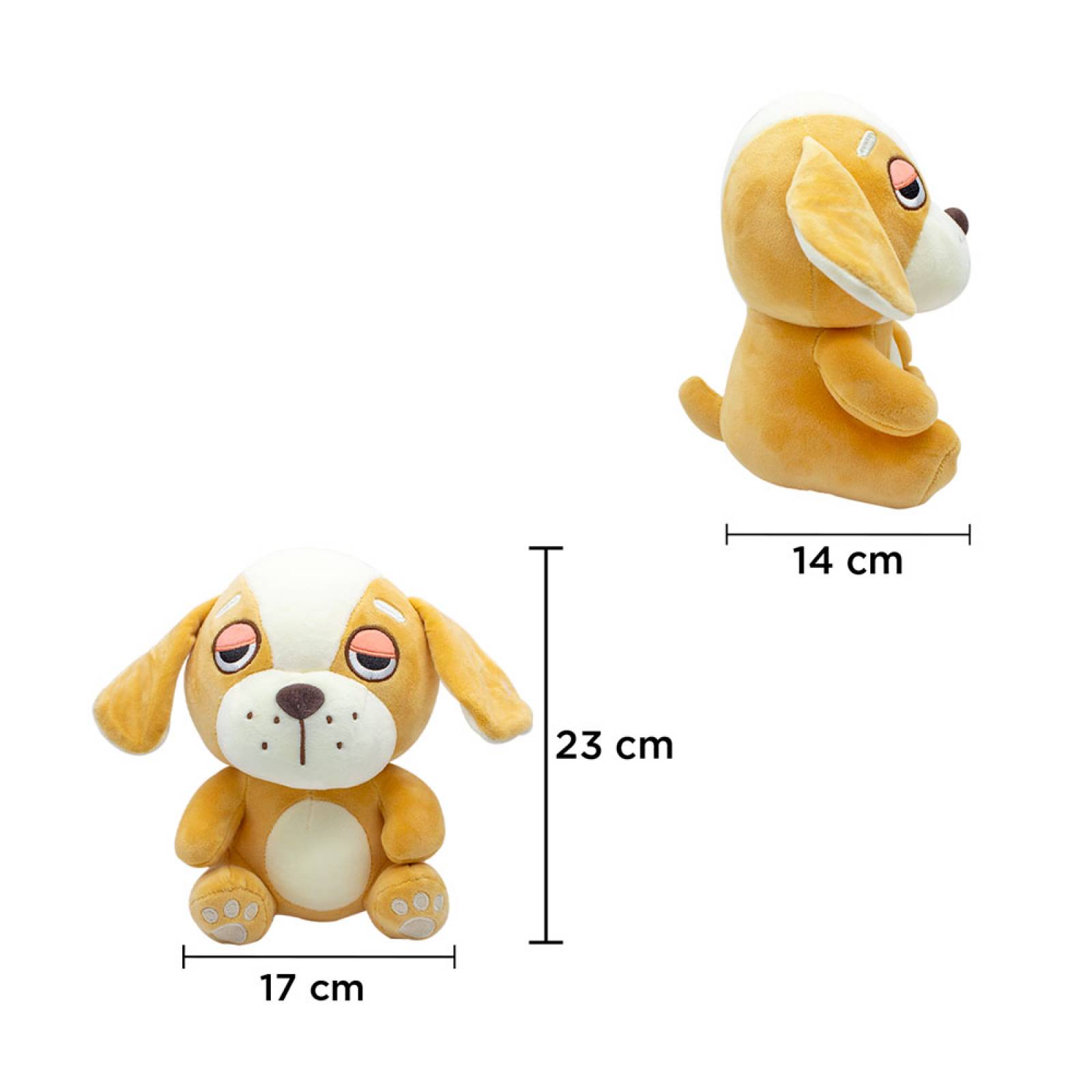 Paquete de Perrito de Peluche 23 Cm Kawaii Suave 2 Pzas Con Ojos Tristes Perro Juguete de Peluche