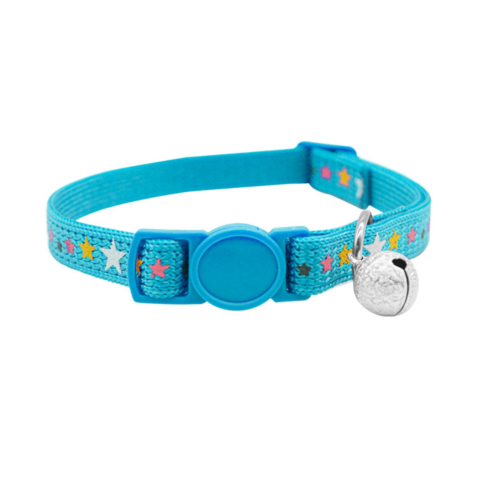 Collar Para Gato Ajustable Con Cascabel De Colores Accesorio de Mascotas Pe 6 Pzas