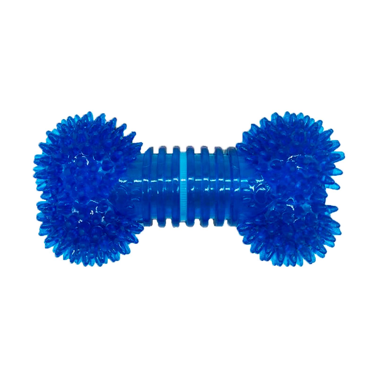 Juguete Para Perros Mascotas Cachorro Hueso Huppy De Goma Azul Juguete Dental