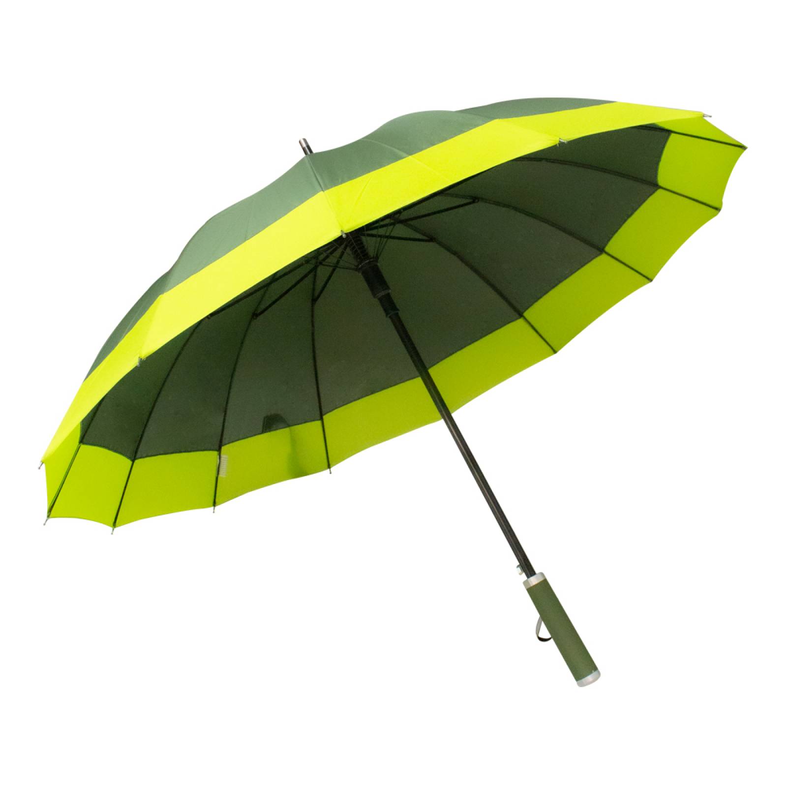 Paquete de 4 Sombrilla Manual de Color de Baston Plegable Para Sol Grande 100 CM Diámetro 14 Varillas Mango Recto