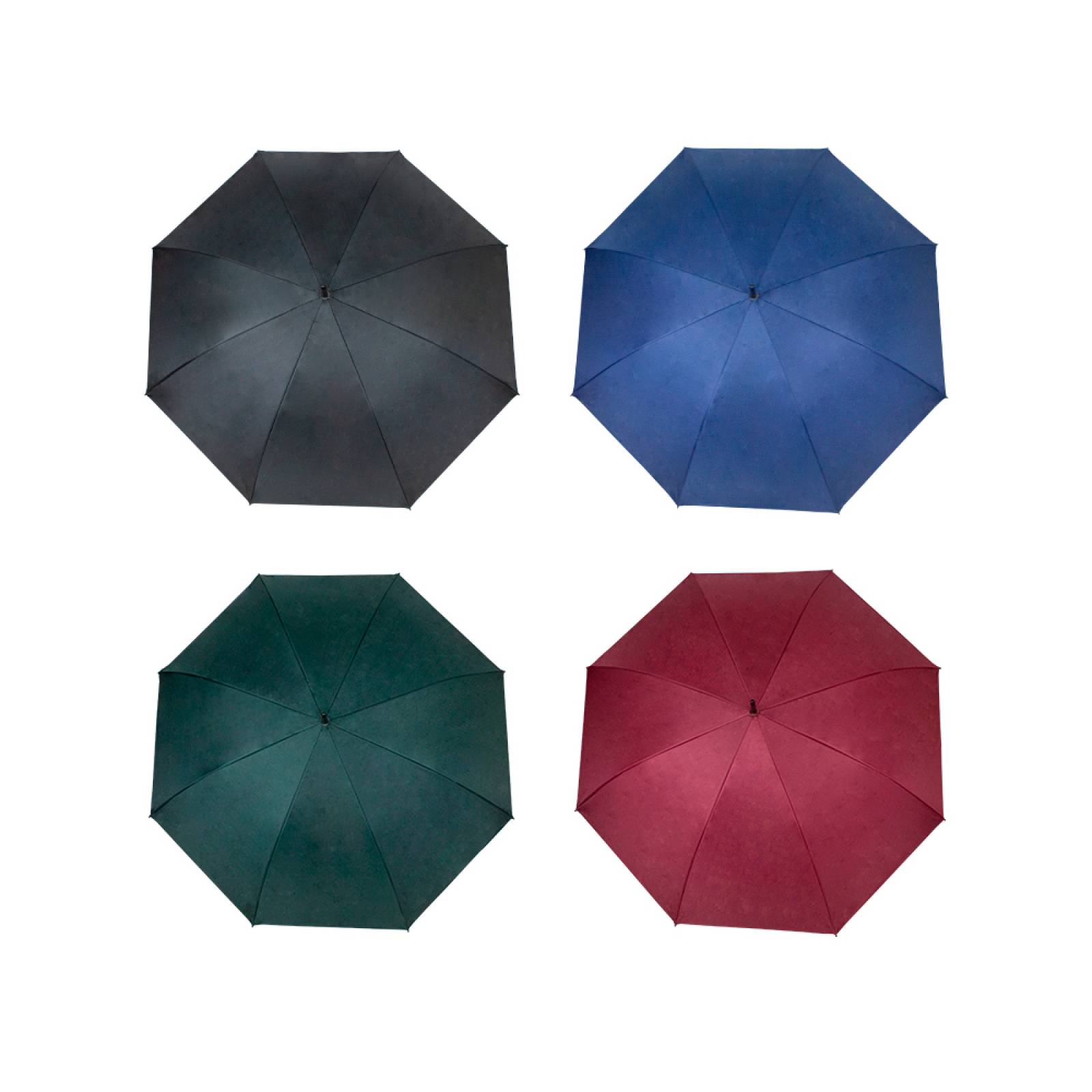 Paraguas Sombrilla Semiautomático Jumbo Tipo Bastón 4 Pzas