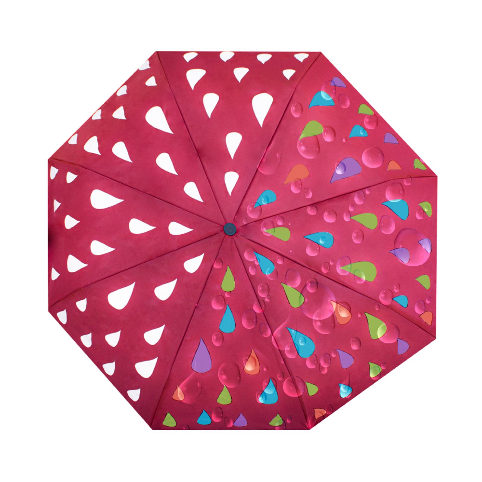 Paraguas Mágico Automático De Gotas Cambia De Color