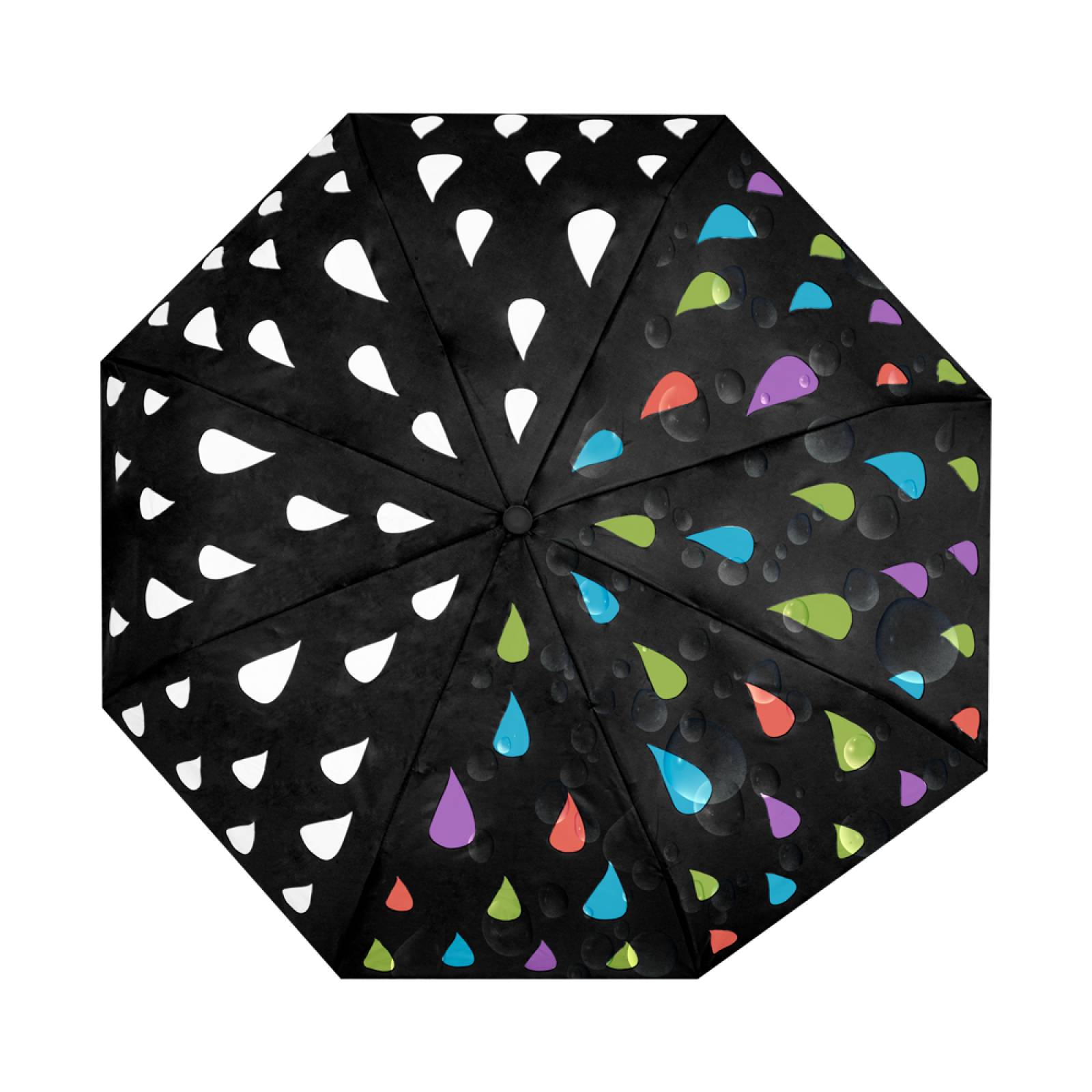 Paraguas Mágico Automático De Gotas Cambia De Color
