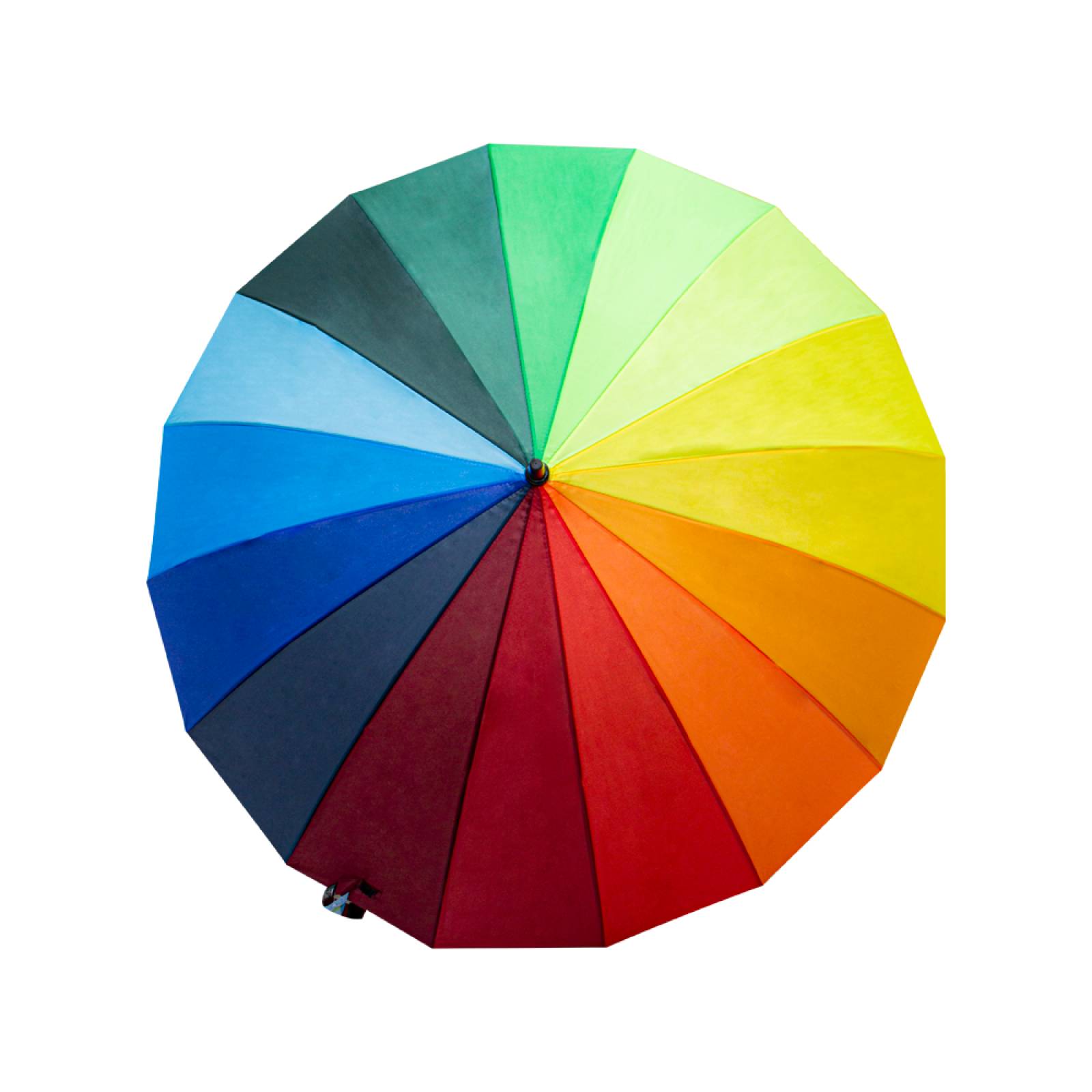 Paraguas Sombrilla Multicolor Arcoiris Semiautomático 12 Pzs