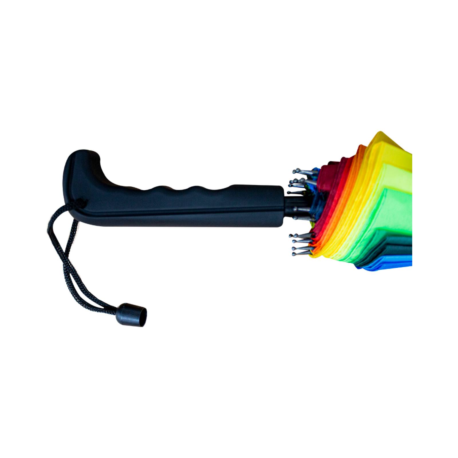 Paraguas Sombrilla Multicolor Arcoiris Semiautomático 12 Pzs